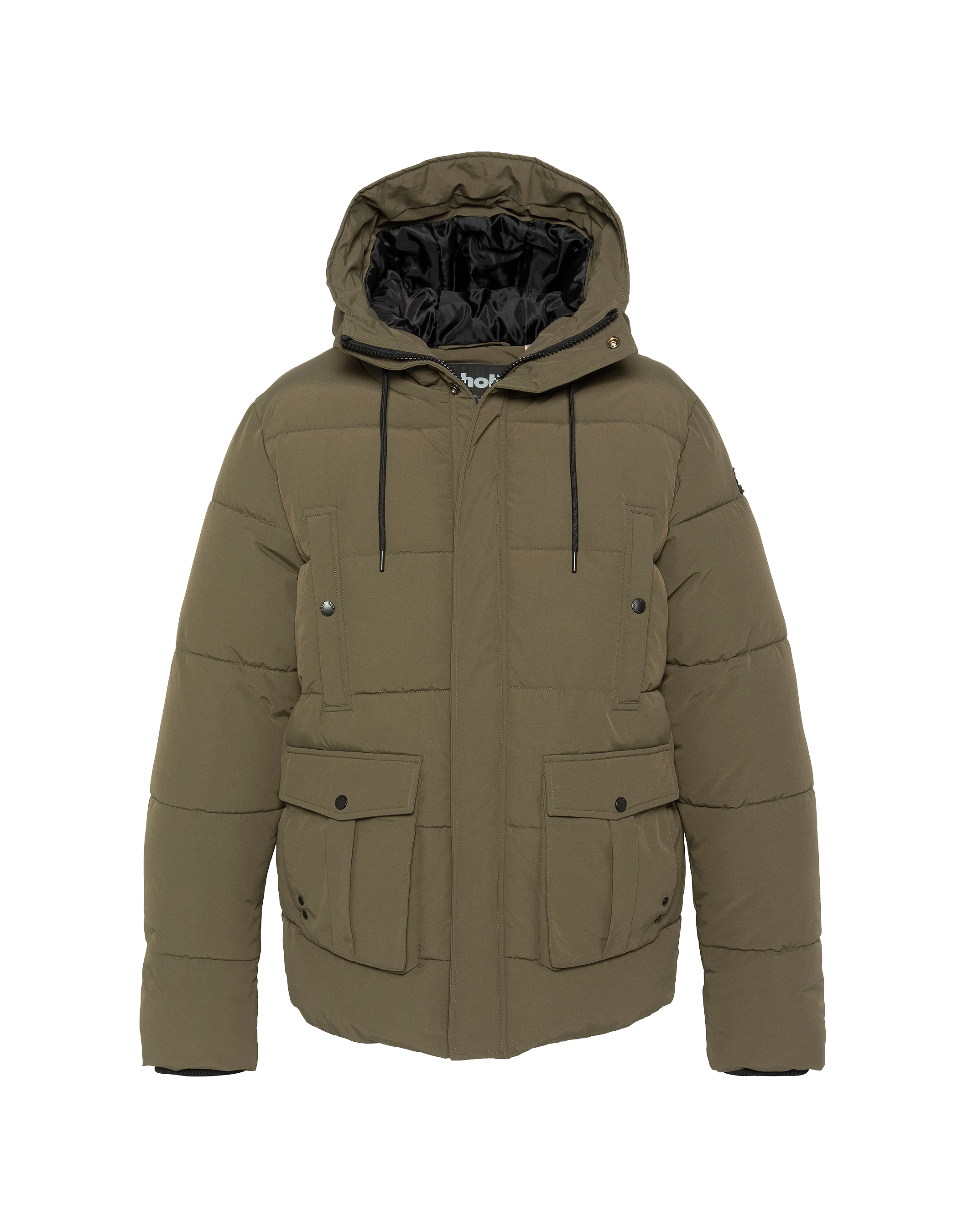 Kapuzenkhaki Parka-2