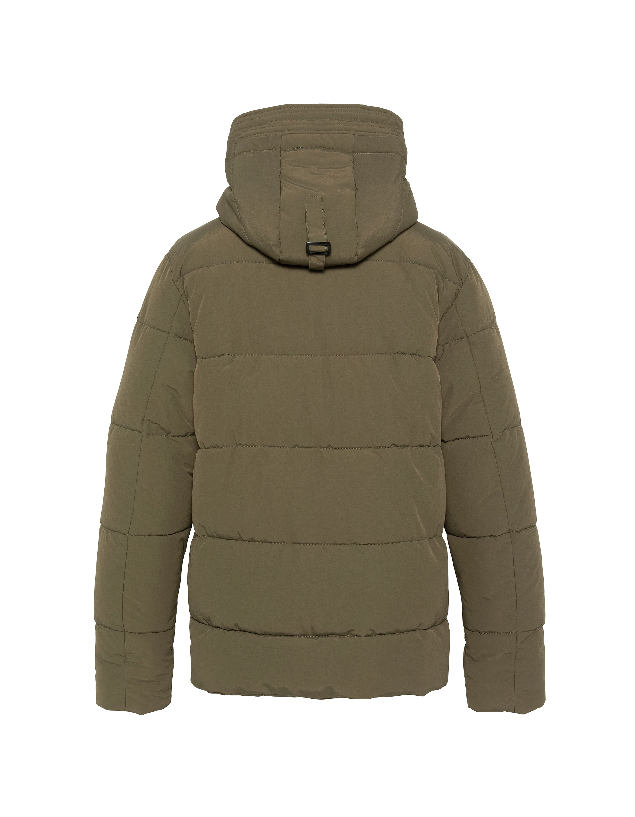 Kapuzenkhaki Parka-6