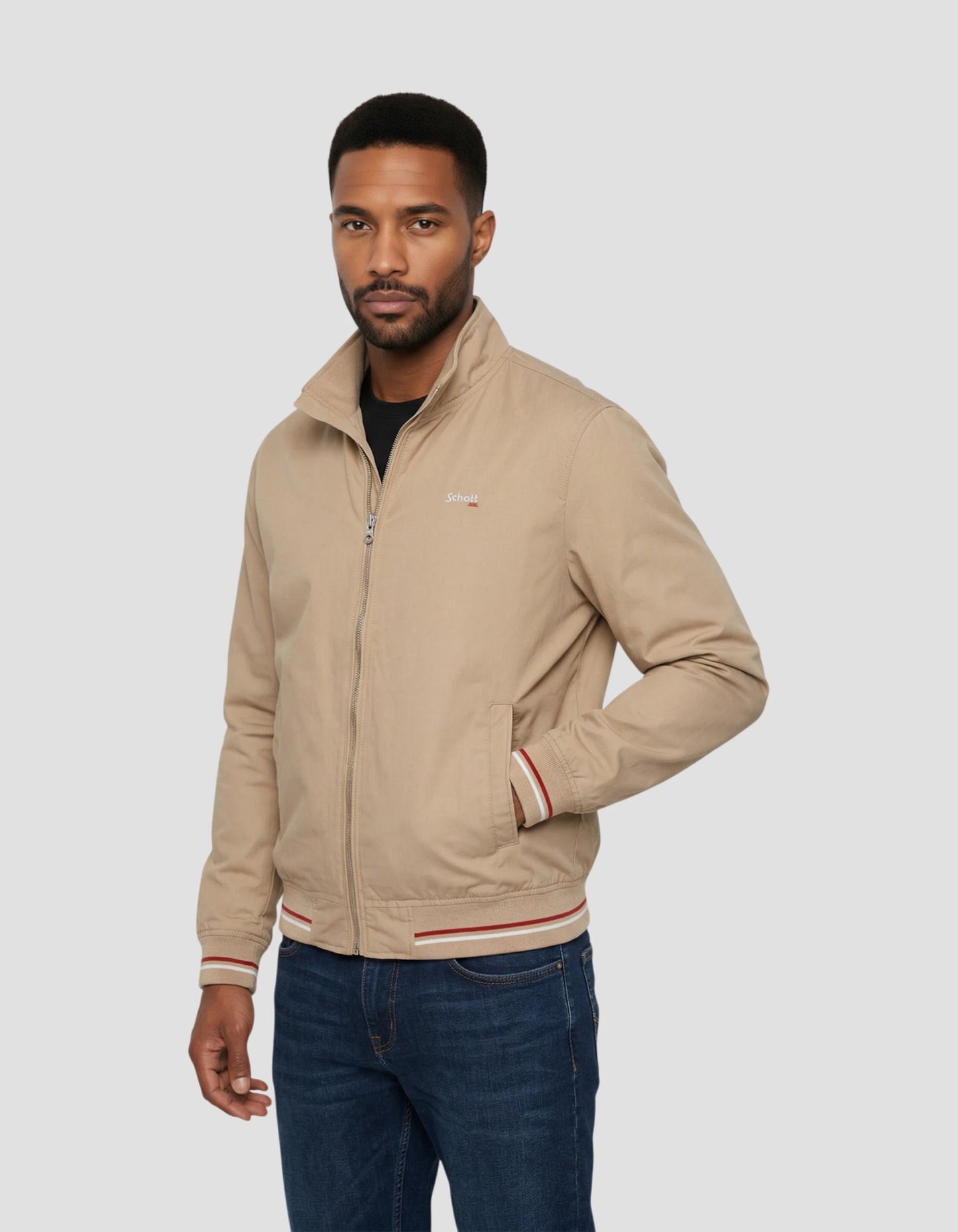 Blouson stardust beige