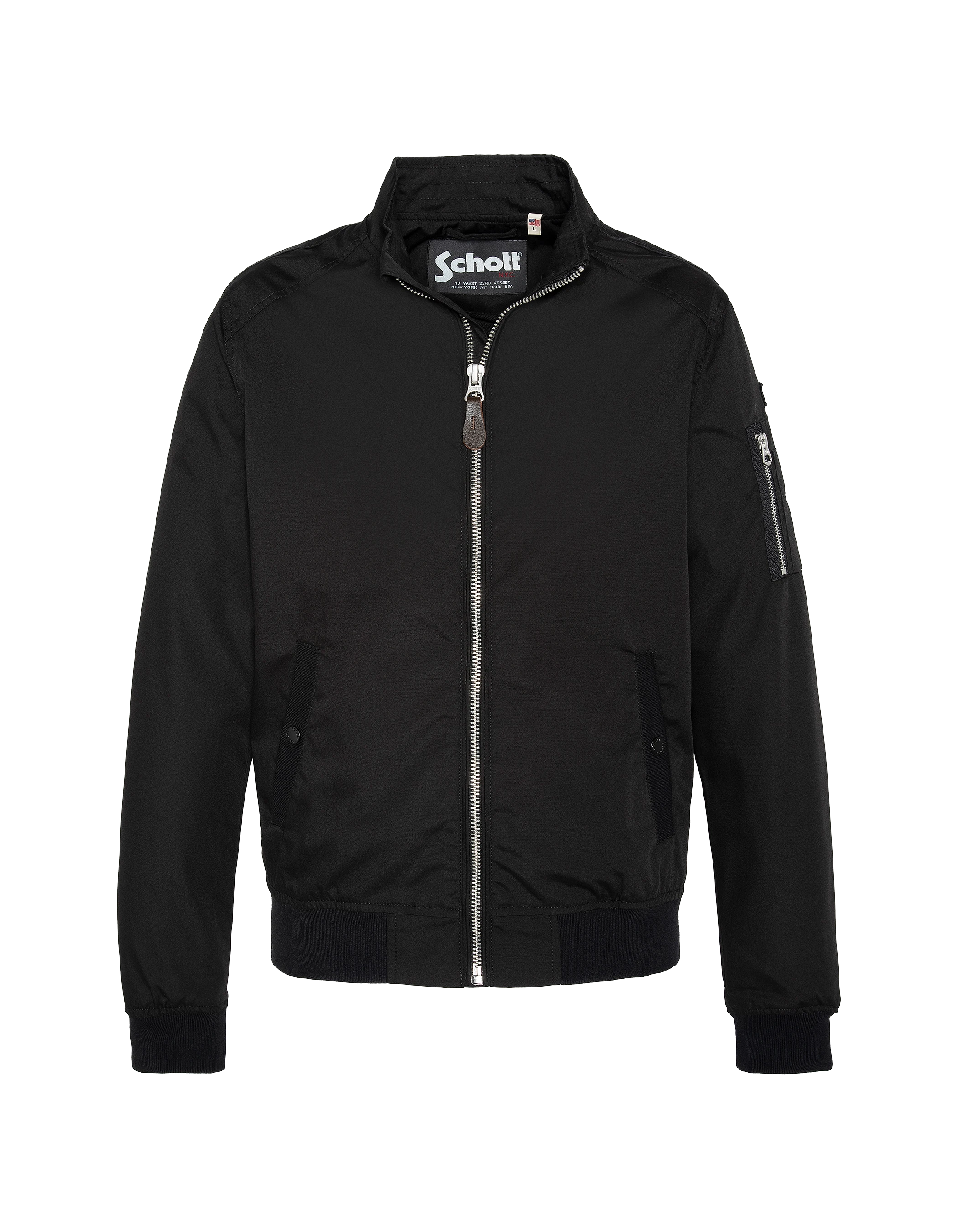 Blouson casual noir-1