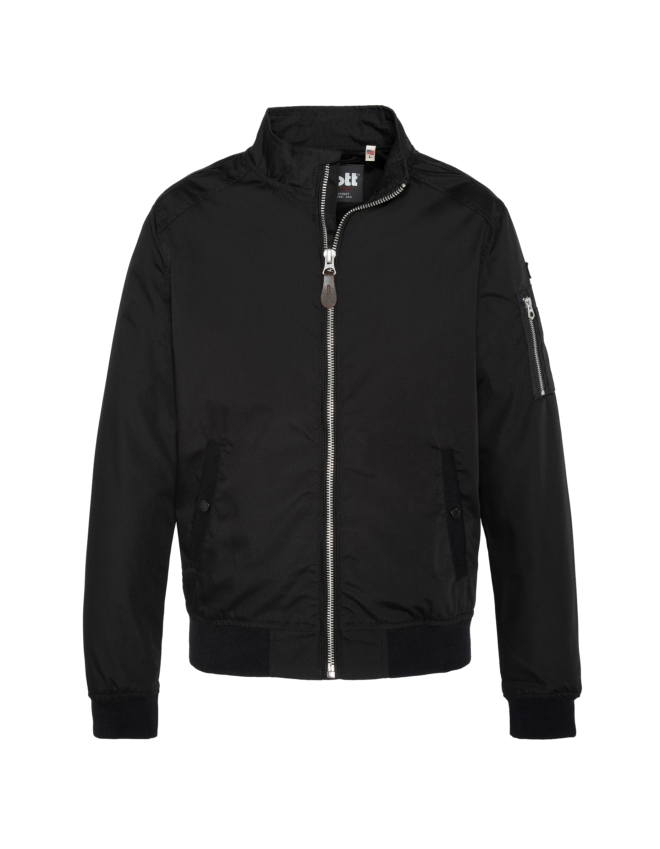 Blouson casual noir-3