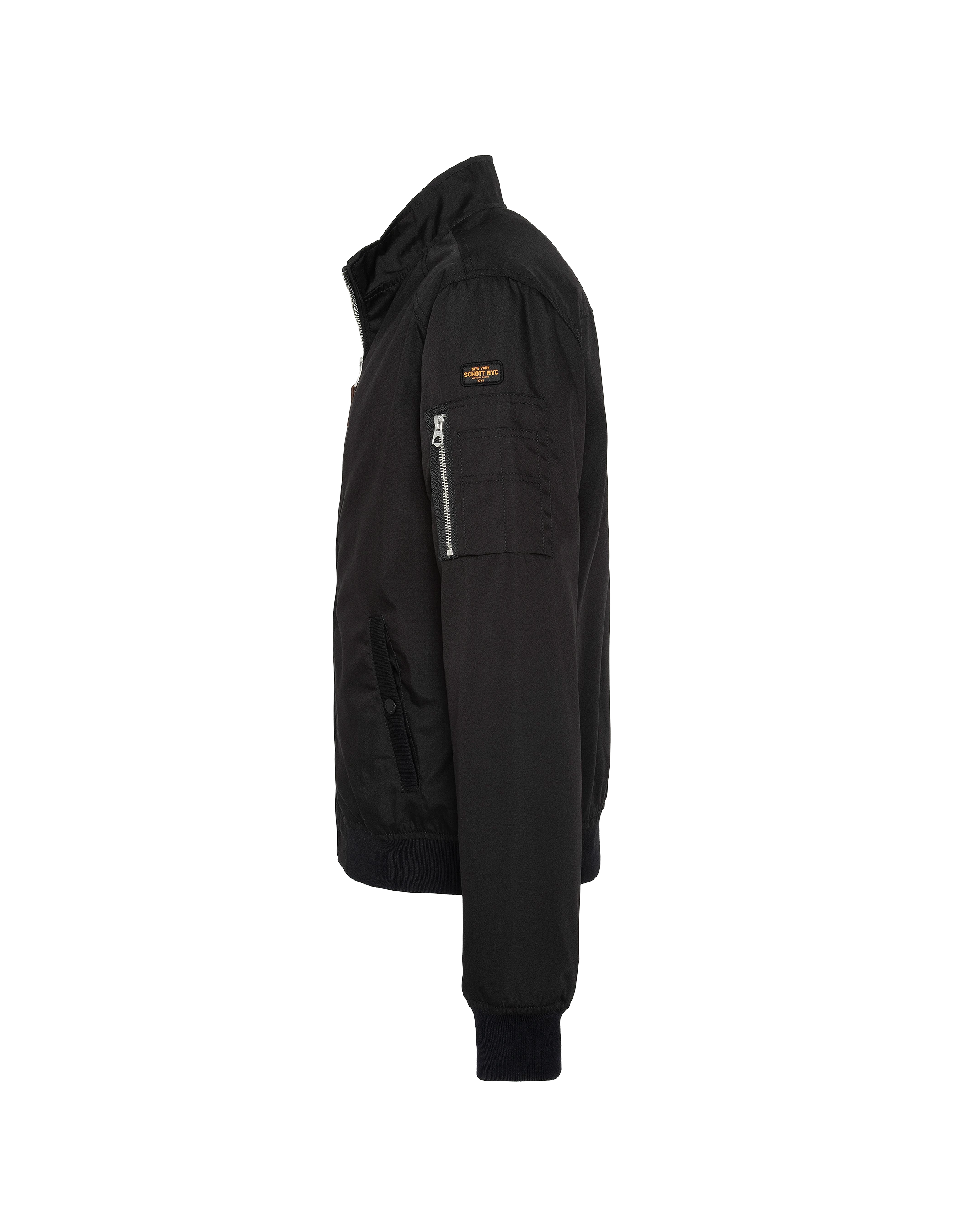 Blouson casual noir-4