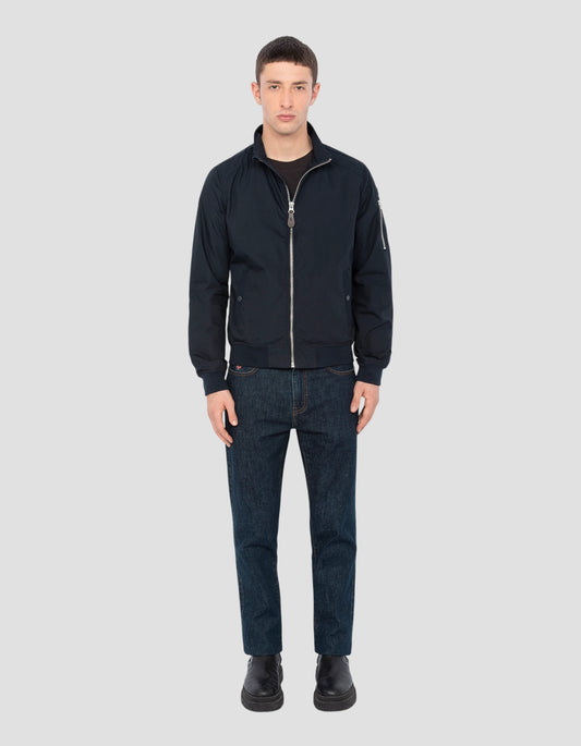 Dunkelblaue Freizeitjacke
