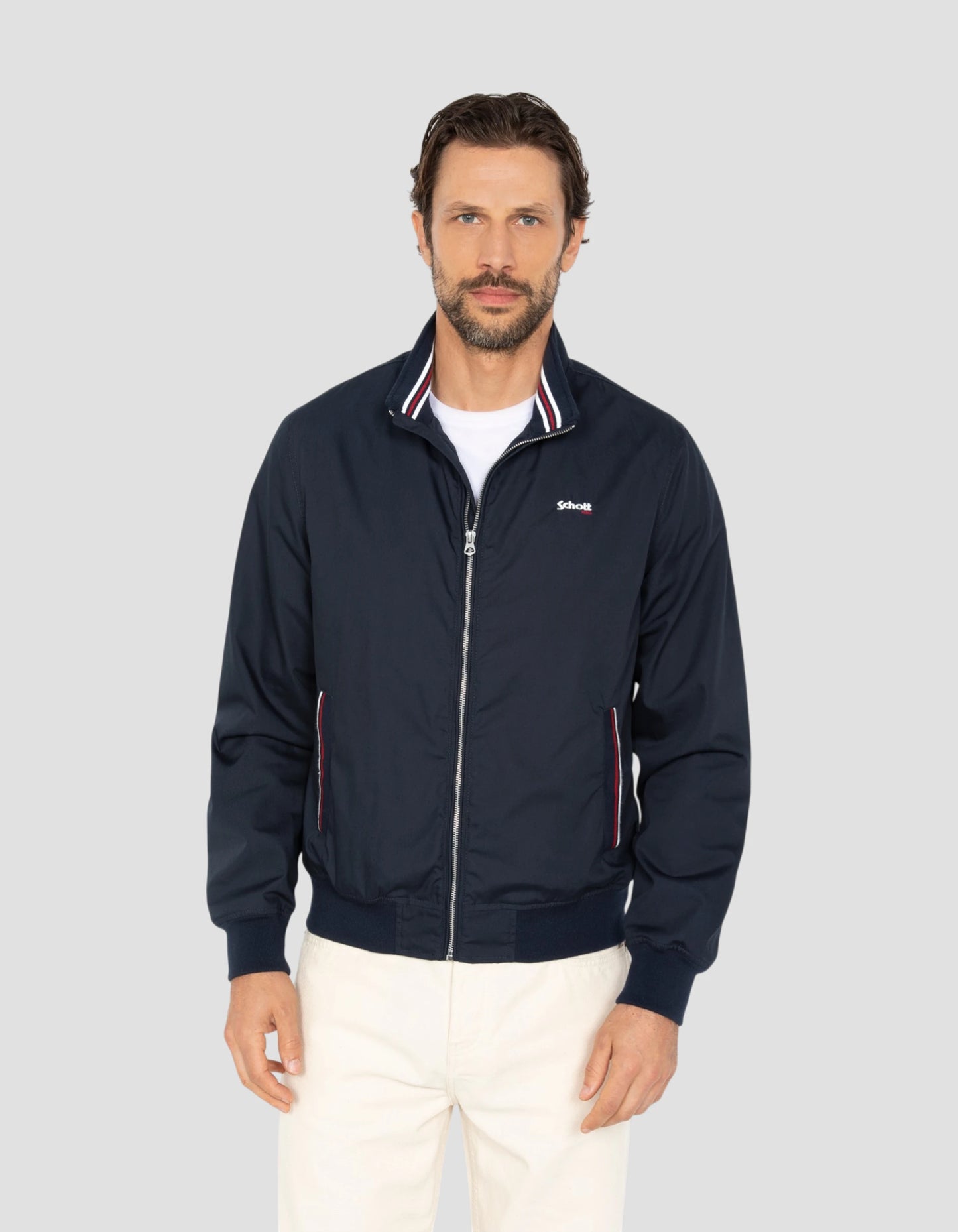 Chaqueta casual azul marino