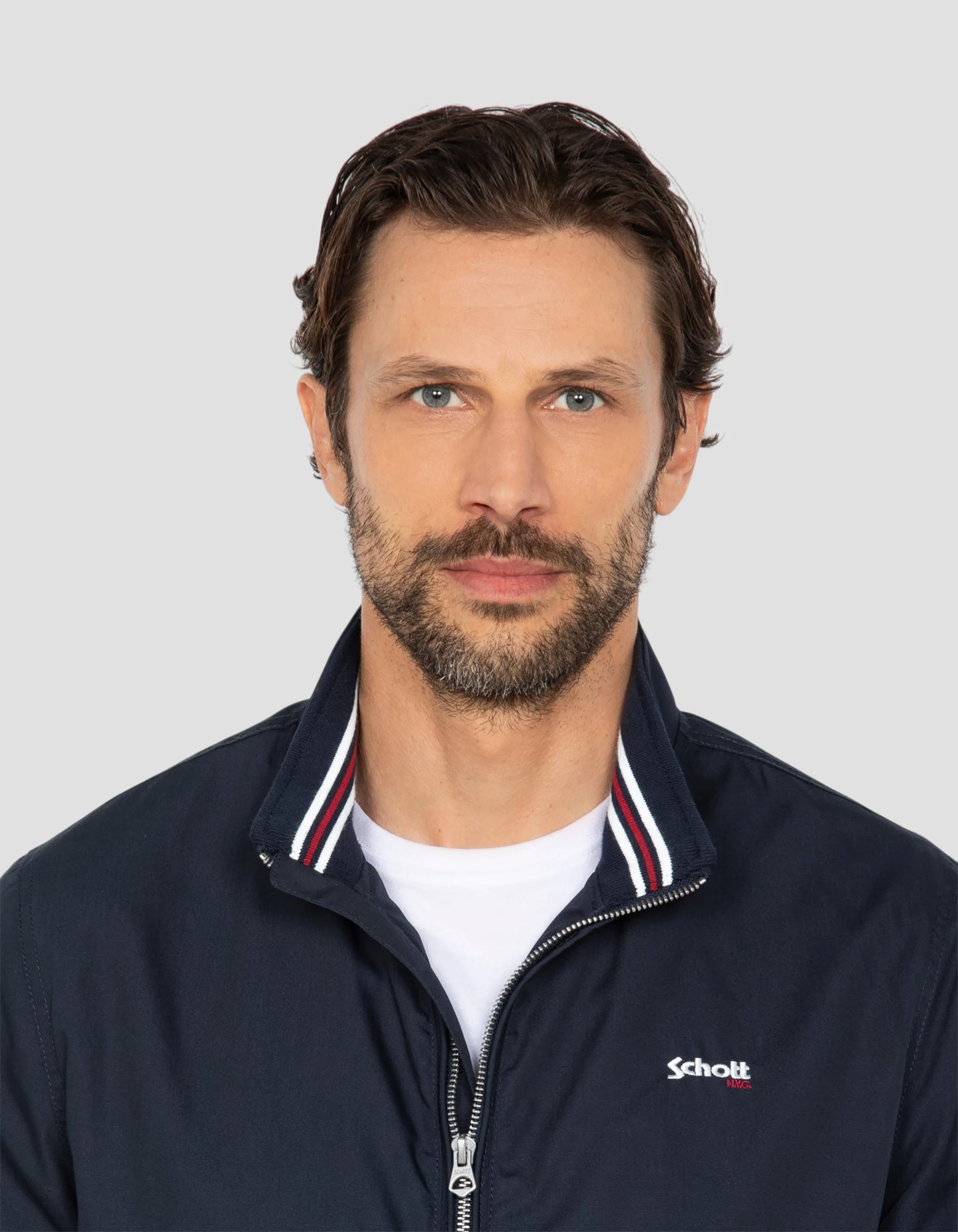 Chaqueta casual azul marino