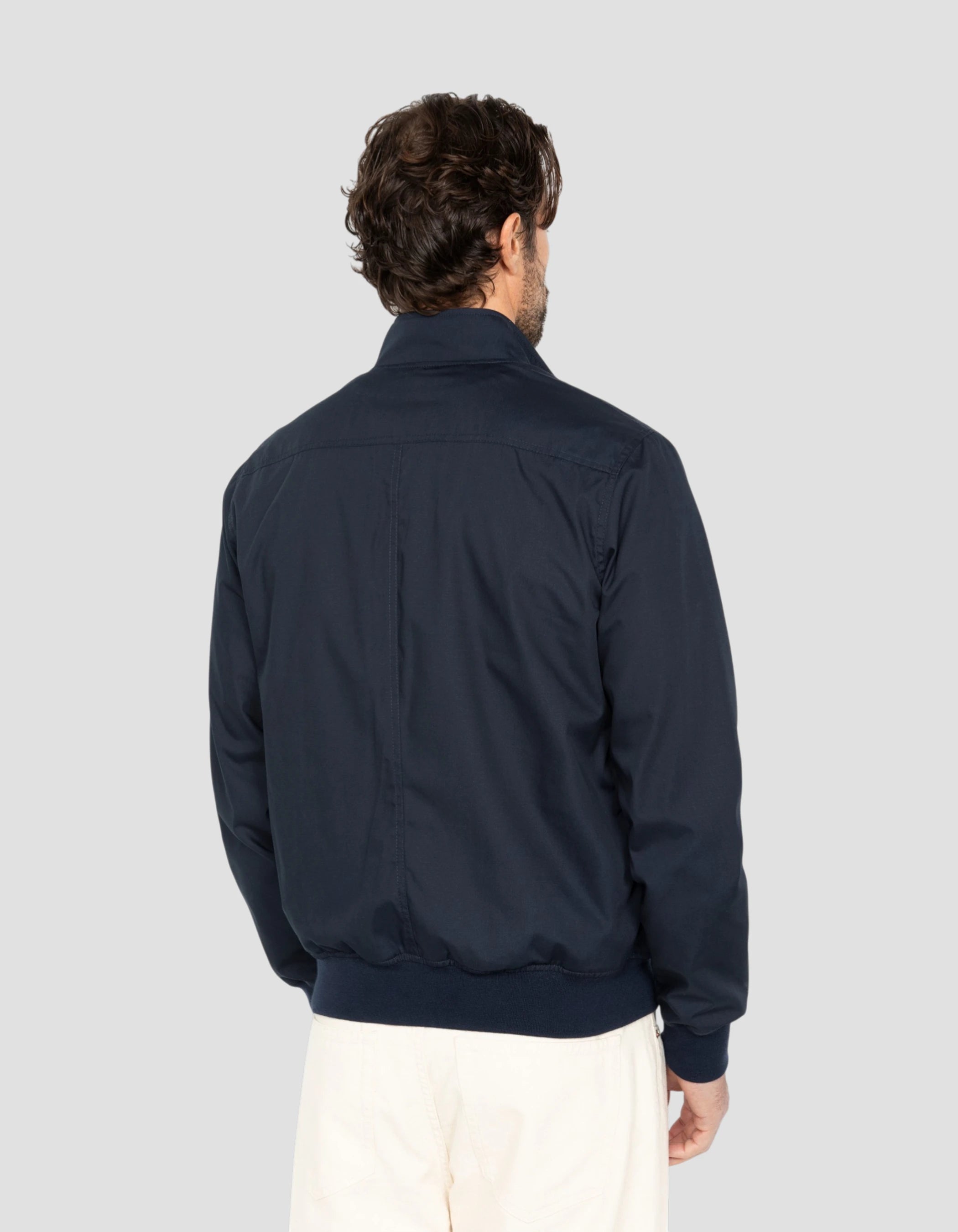 Chaqueta casual azul marino-6