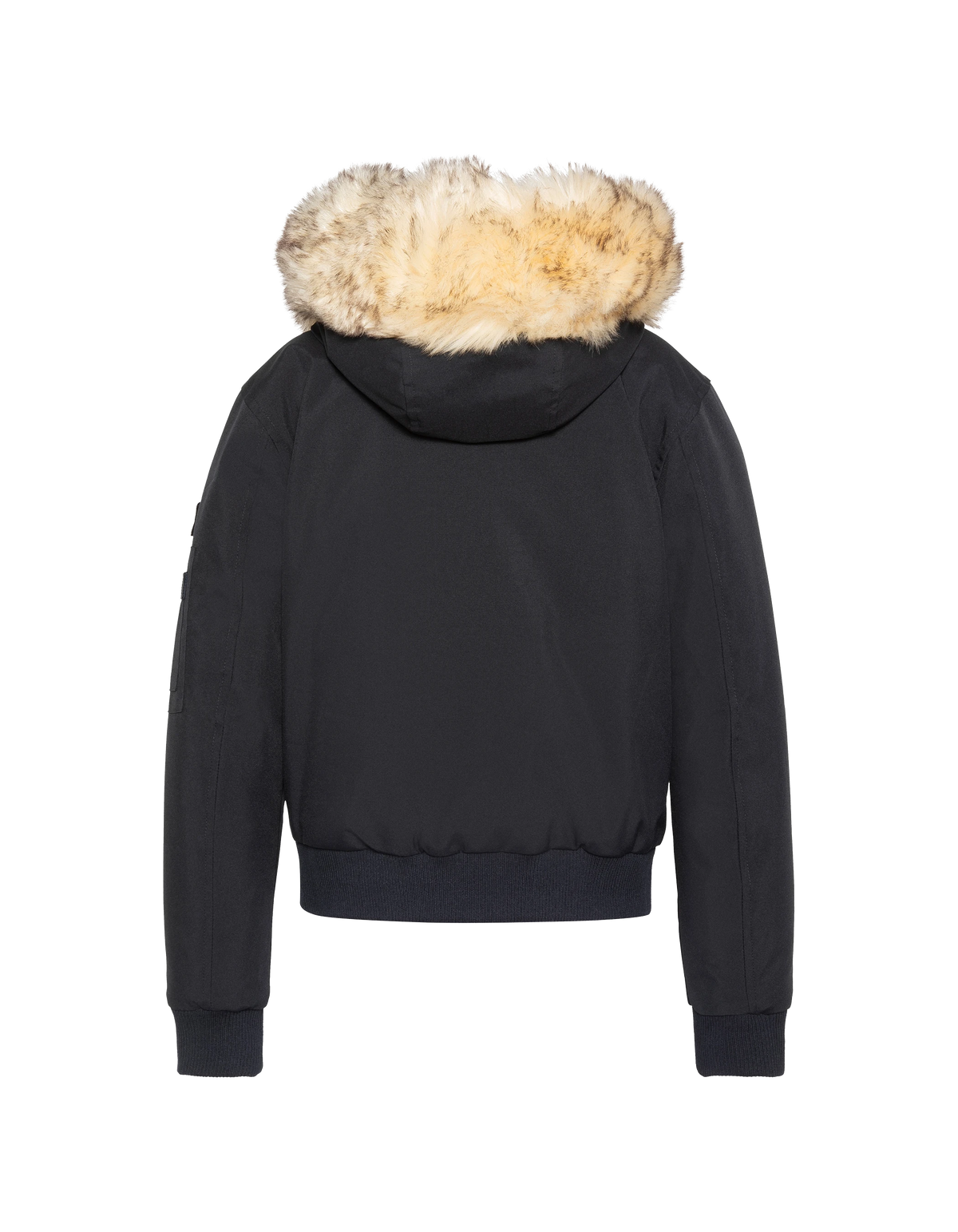 Blouson à capuche bleu marine avec fausse fourrure amovible enfant
