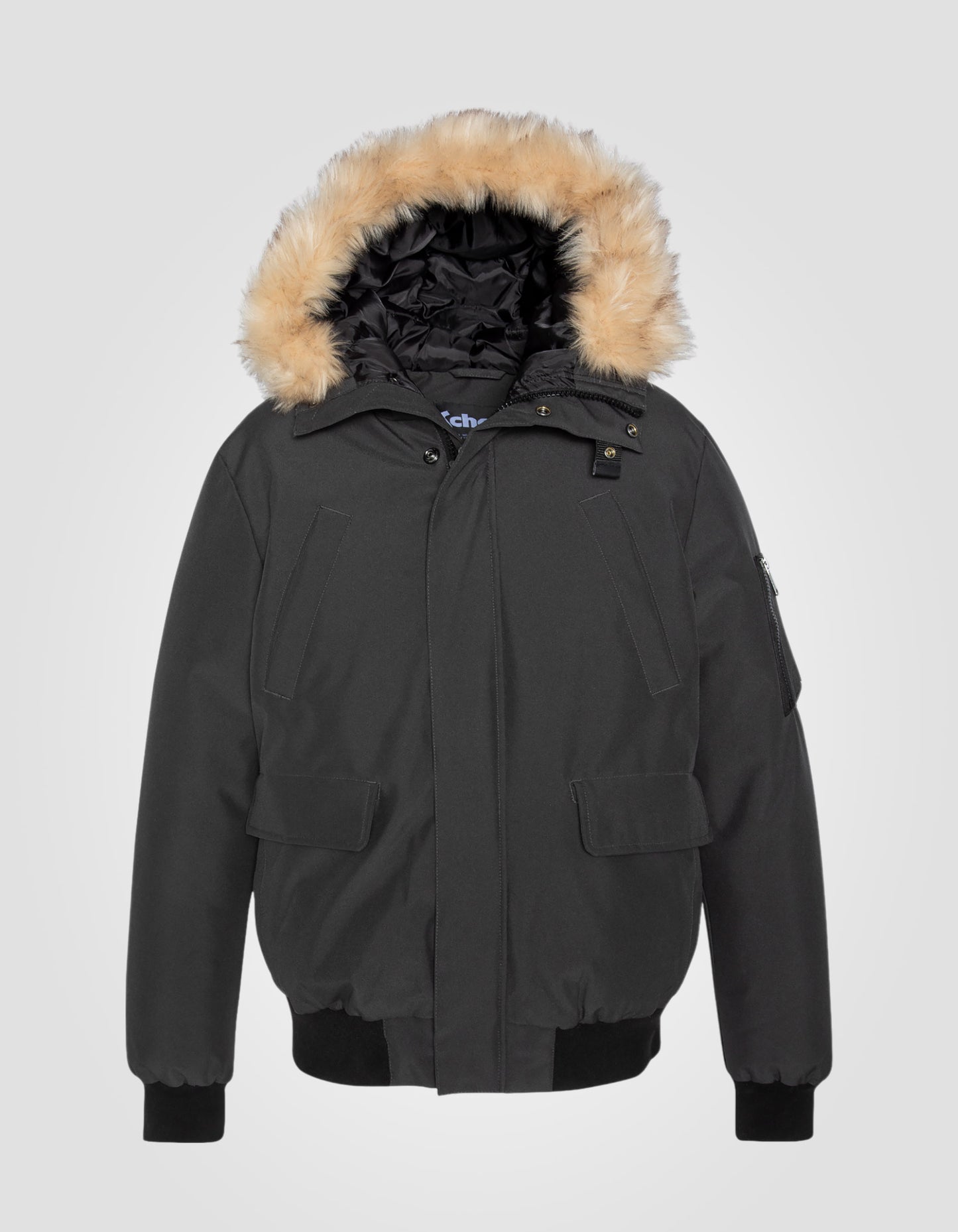 Parka courte à capuche