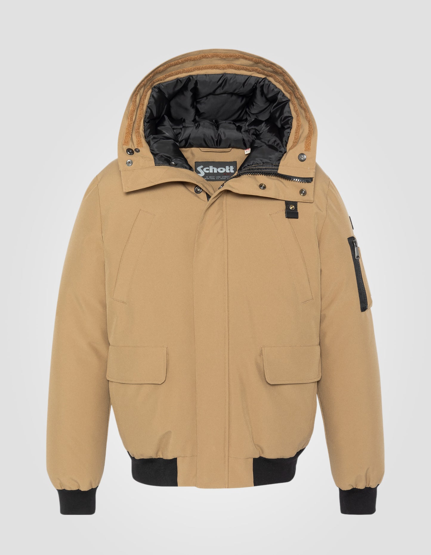 Parka courte à capuche