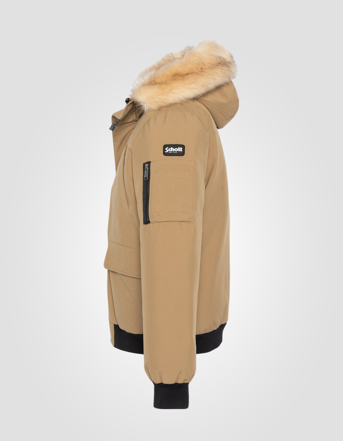 Parka courte à capuche