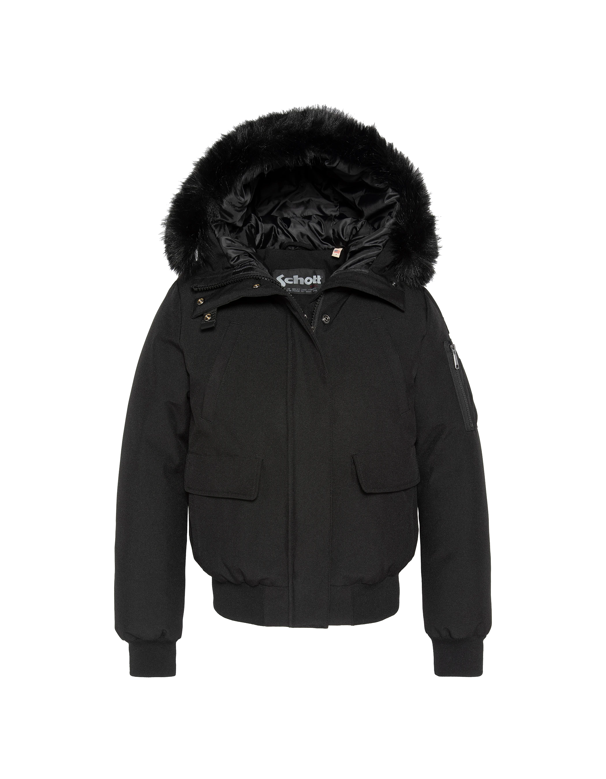 Giacca nera di snorkeling incappucciata-2