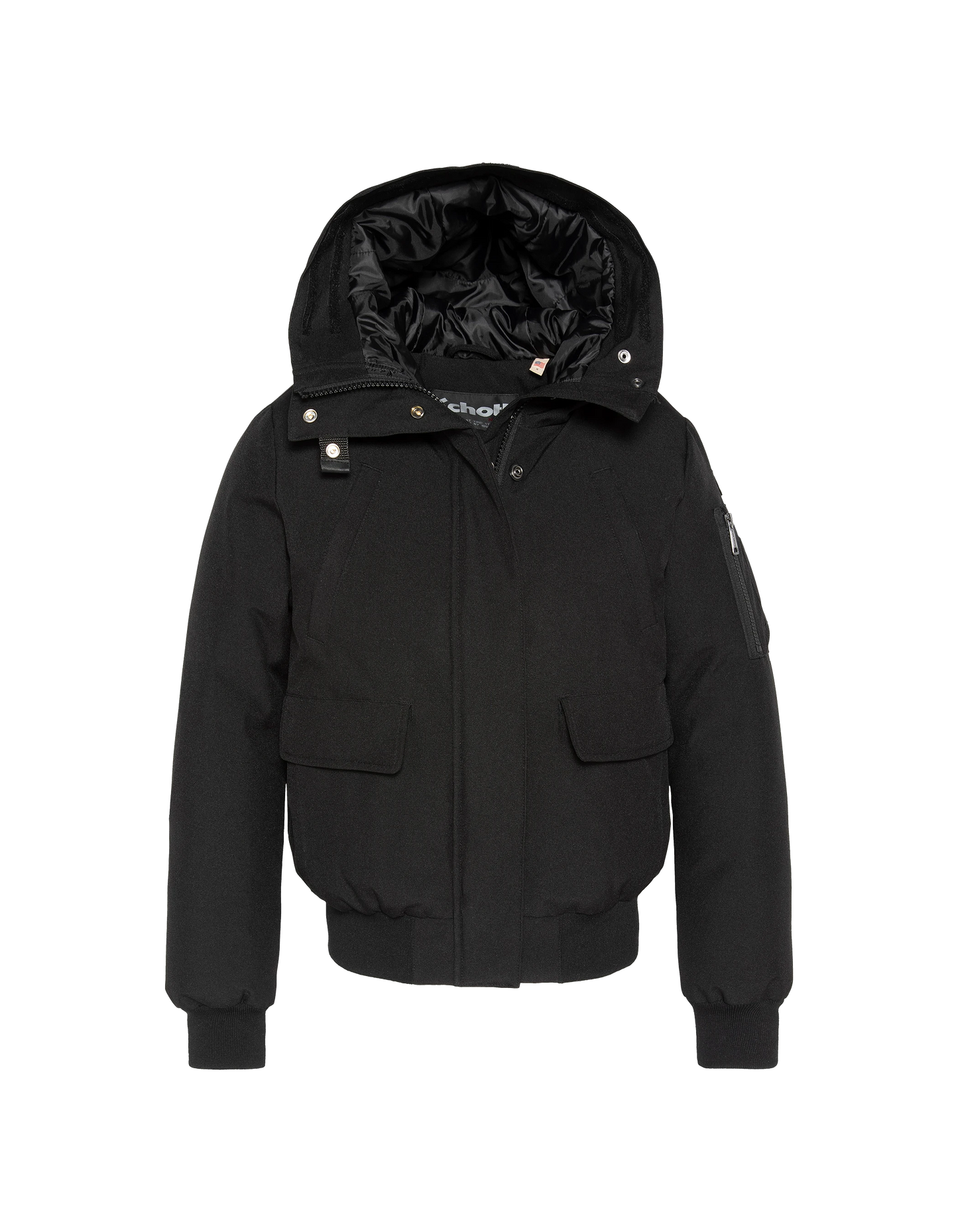 Giacca nera di snorkeling incappucciata