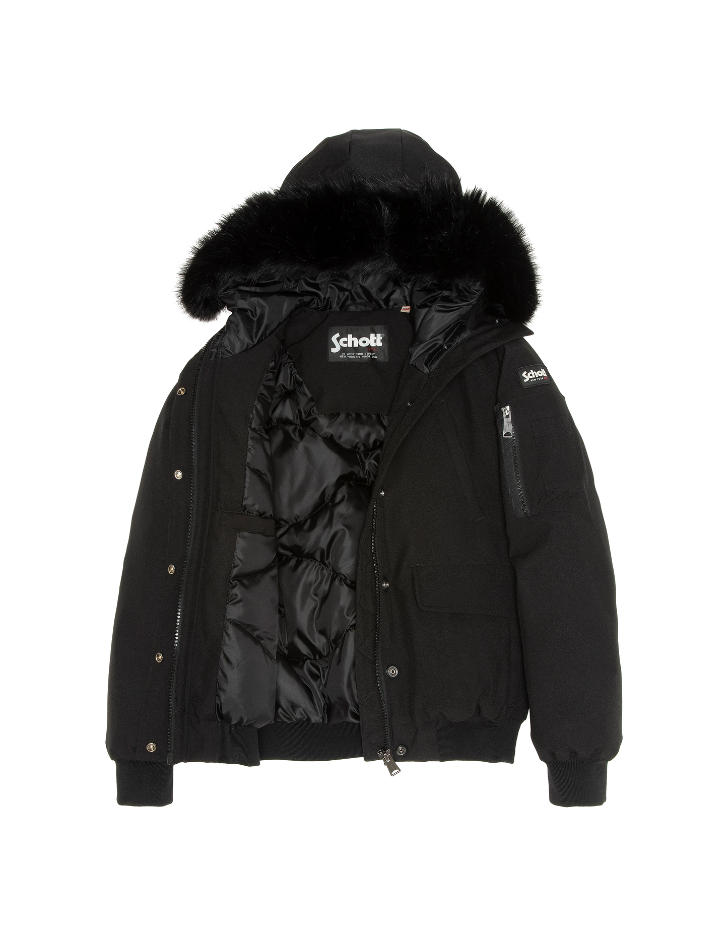 Giacca nera di snorkeling incappucciata