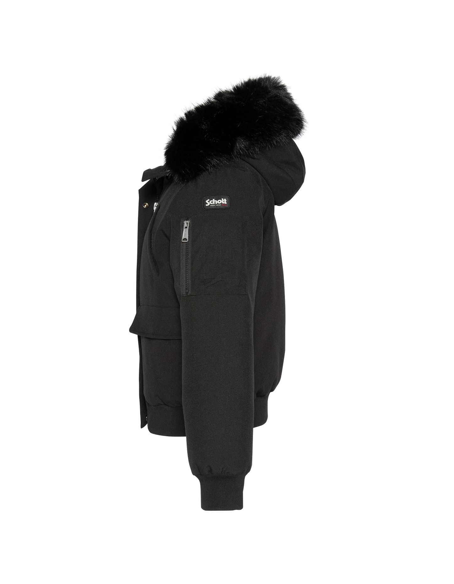 Giacca nera di snorkeling incappucciata