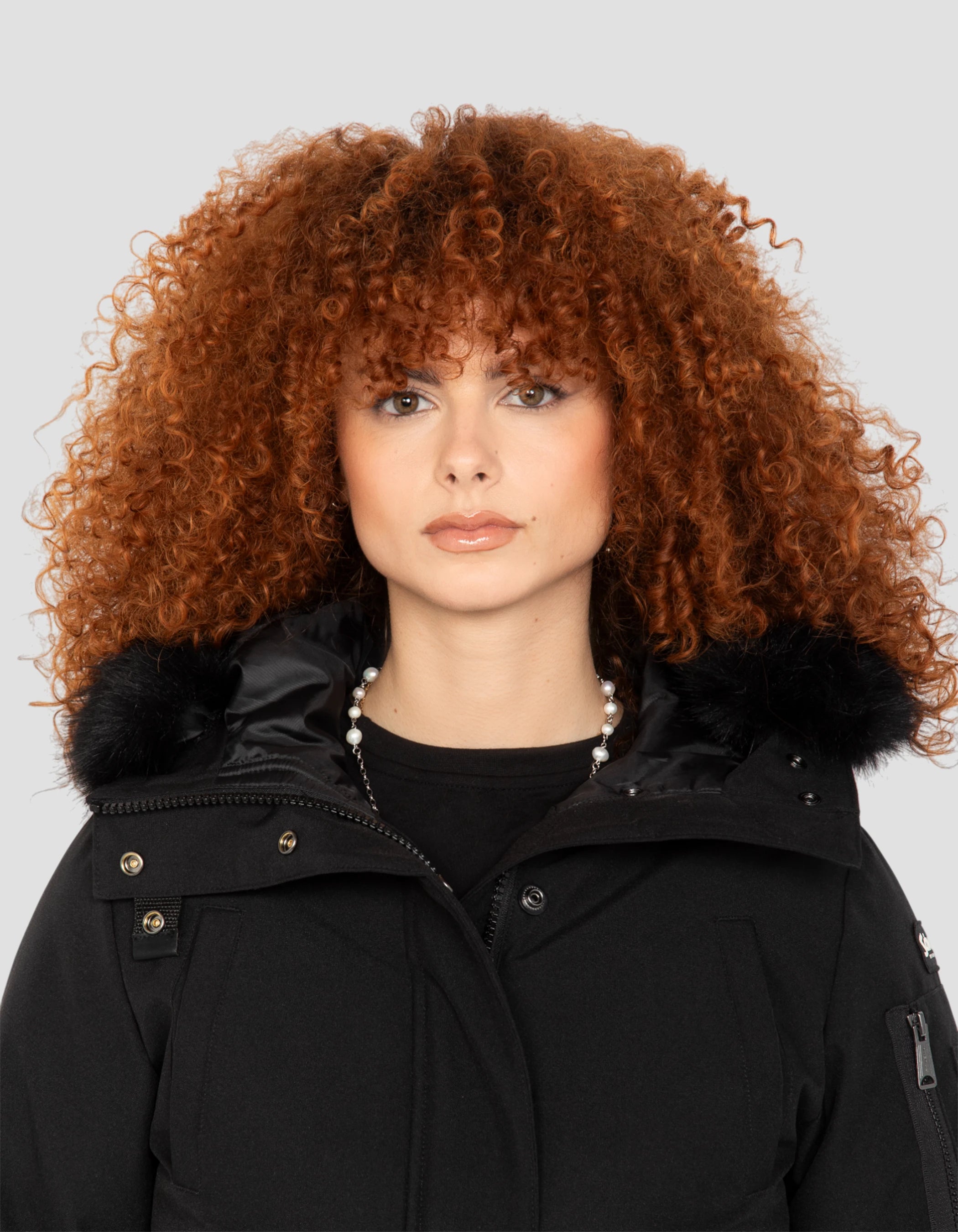 Giacca nera di snorkeling incappucciata-6