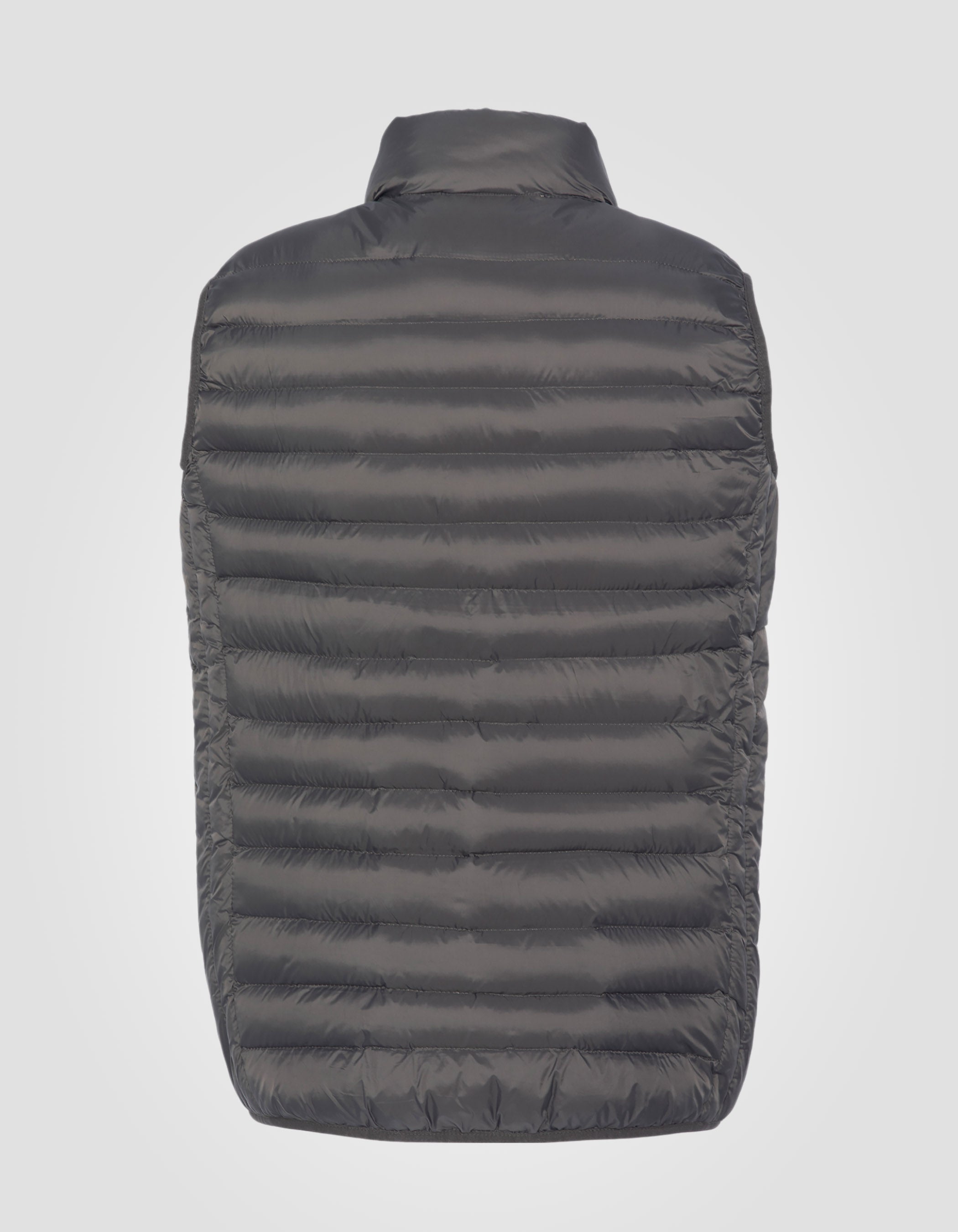 Ärmellose Anthrazit -Down -Jacke-5