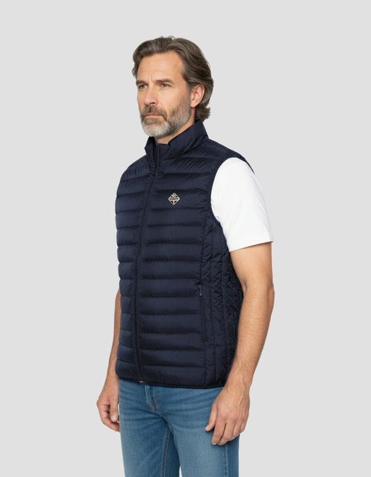 Blu scuro senza manica