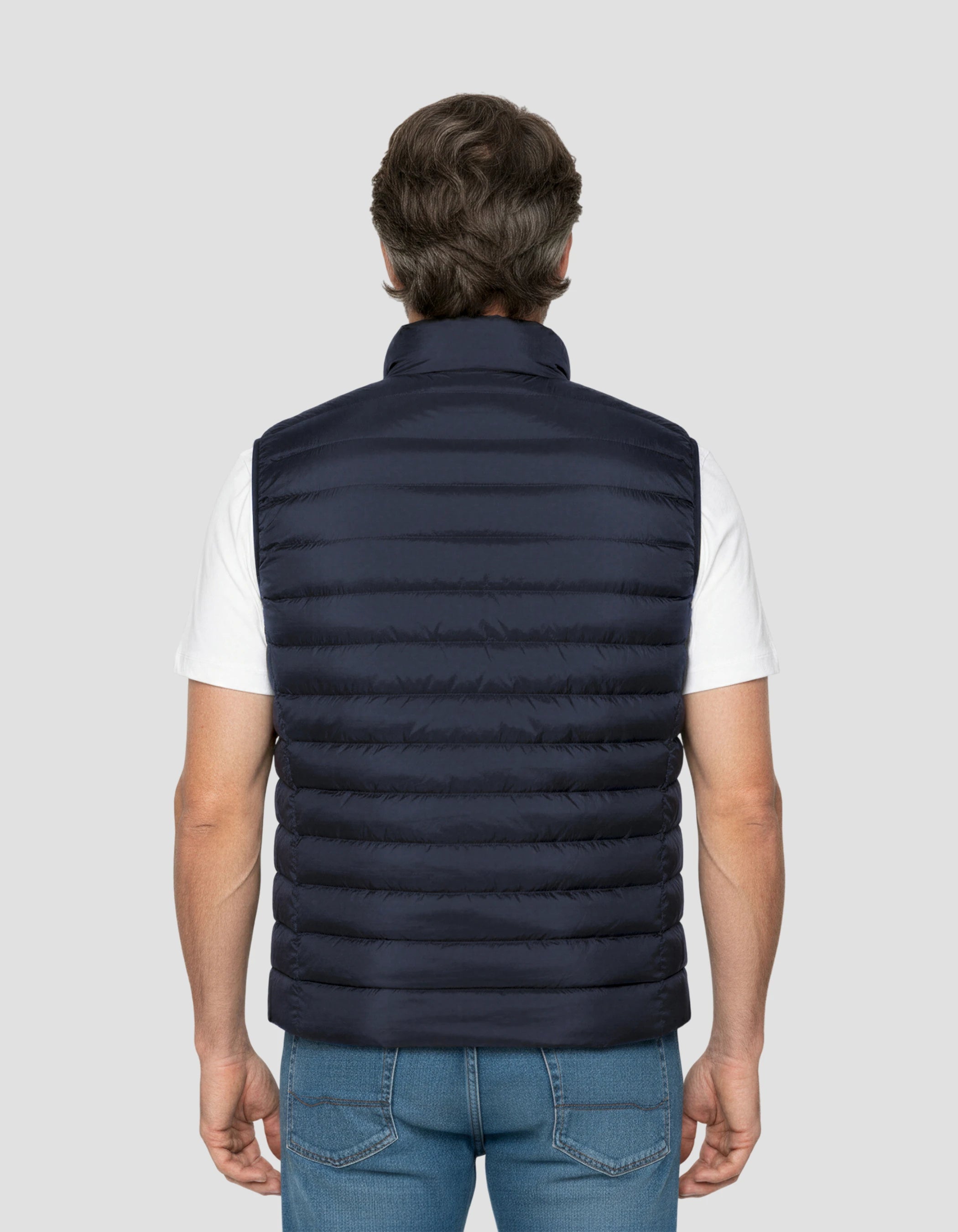 Marineblau ohne Ärmel-4