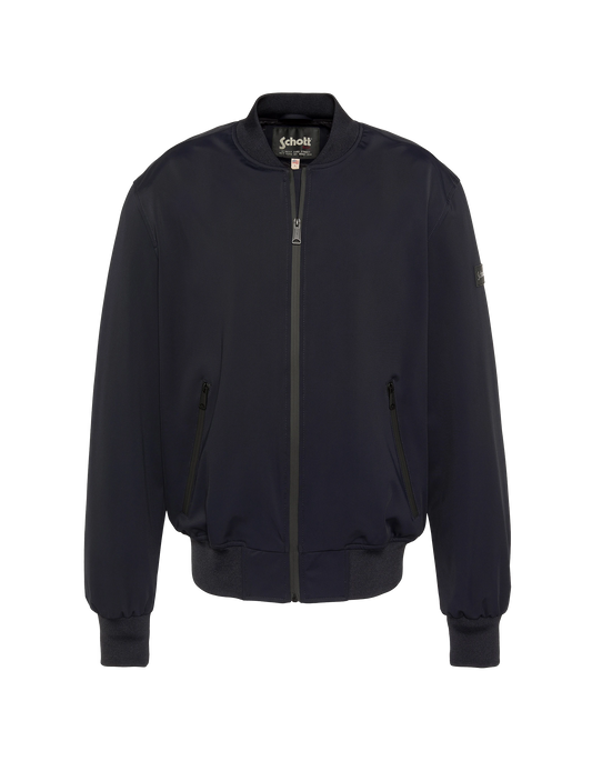 Black technical bomber jacket