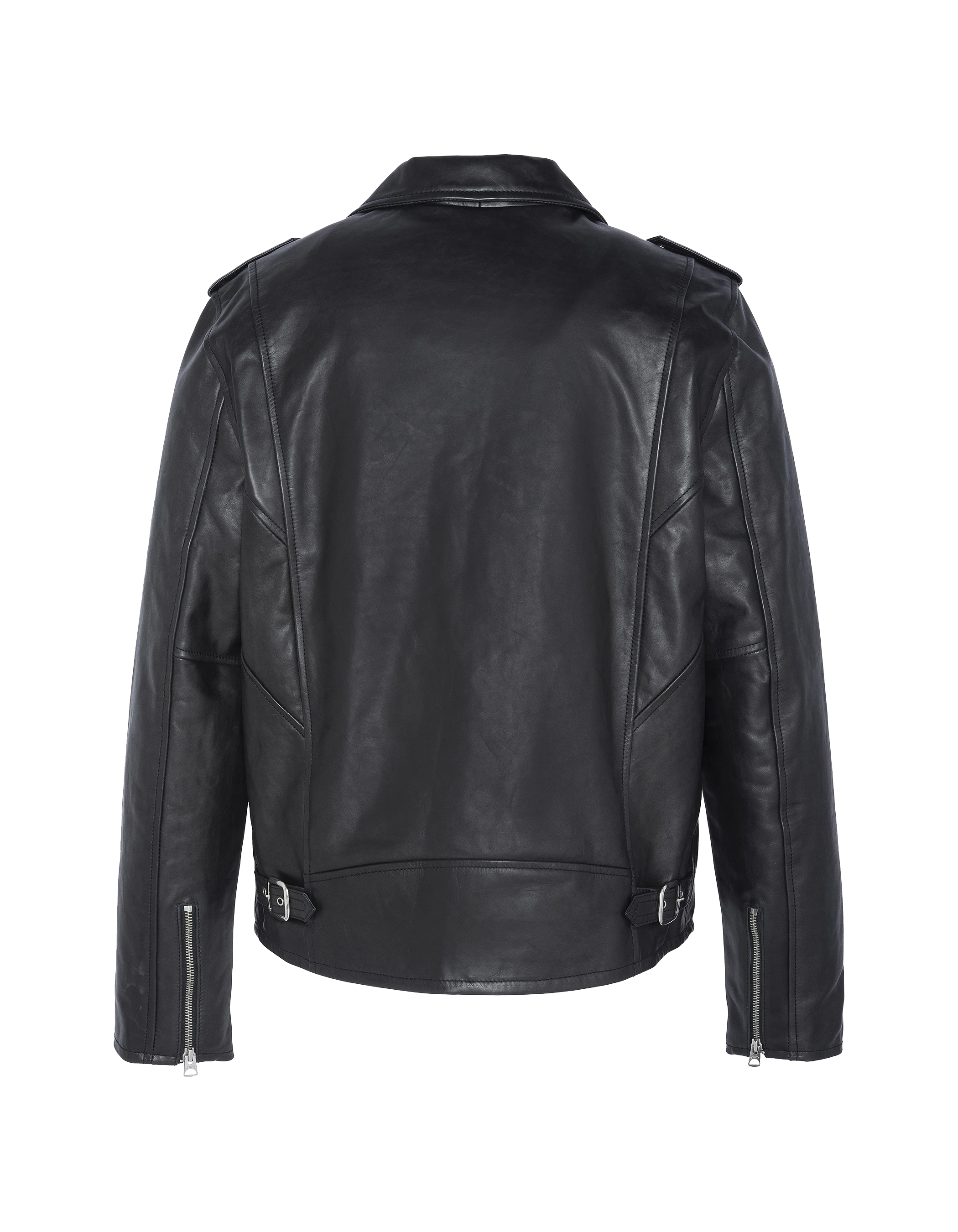 Black perfecto® jacket, cowhide leather-7