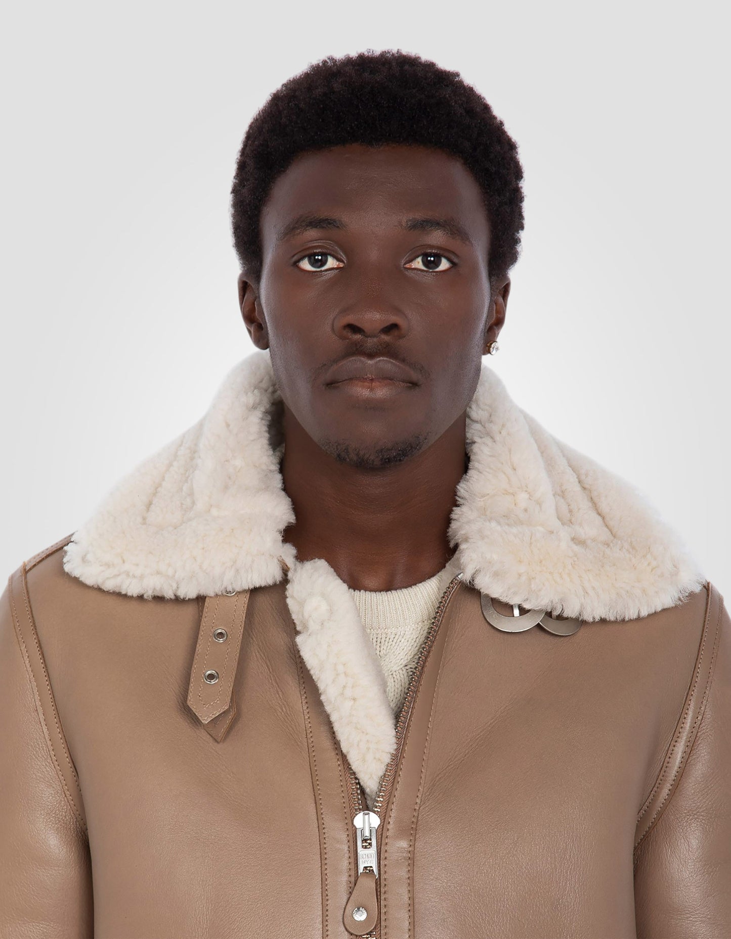 Blouson bombardier B-3, cuir de mouton