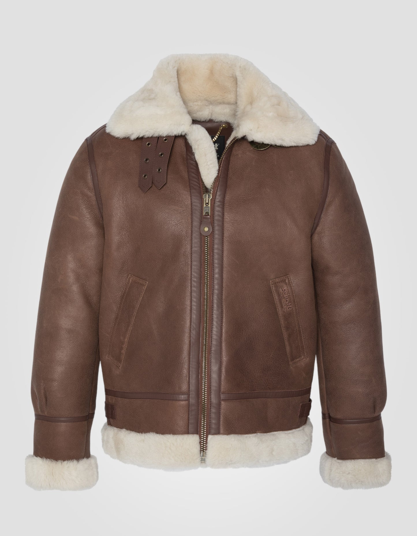 Blouson bombardier B-3, cuir de mouton