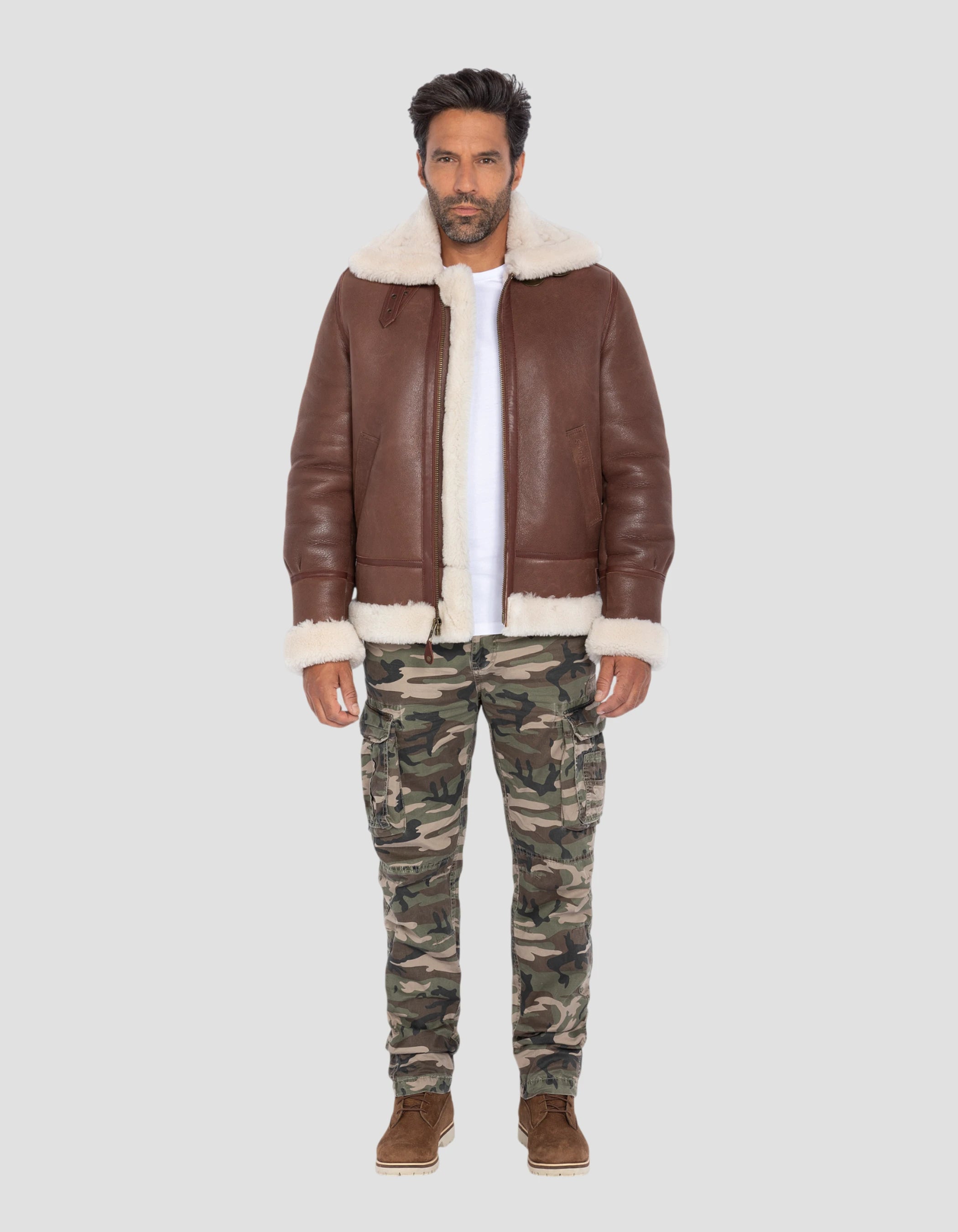 Bombardier B-3 Cognac jacket, sheep leather-1