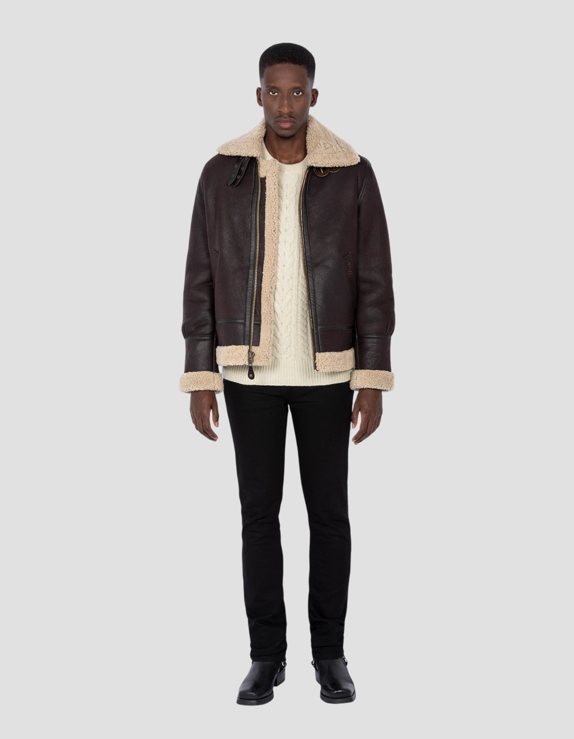 Bombardier B -3 Cordovan jacket, sheep leather - LC1259 | Schott NYC® Bombardier B -3 Cordovan jacket, sheep leather - LC1259 | Schott NYC®