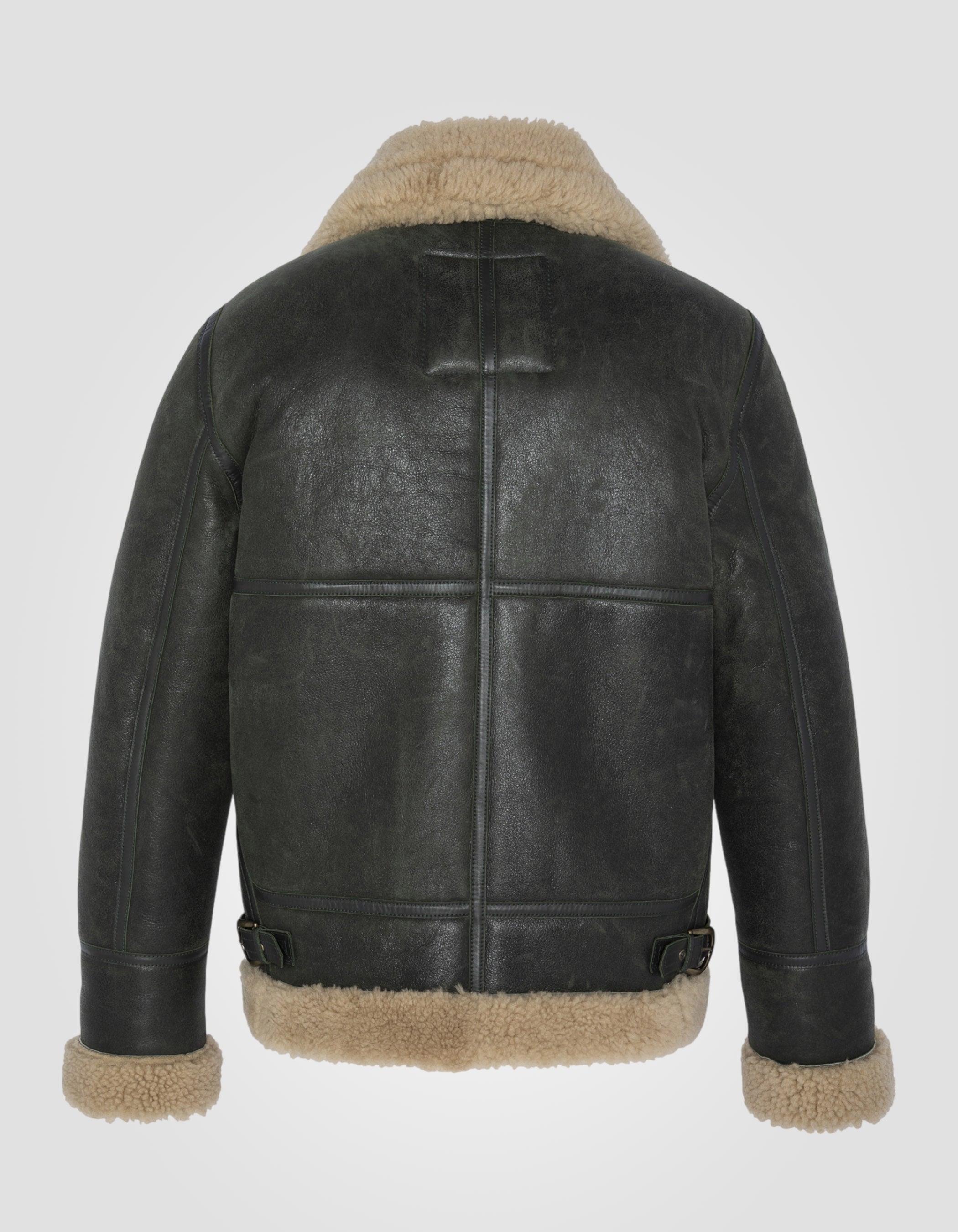 Bombardier B-3 dark khaki, sheep leather-2