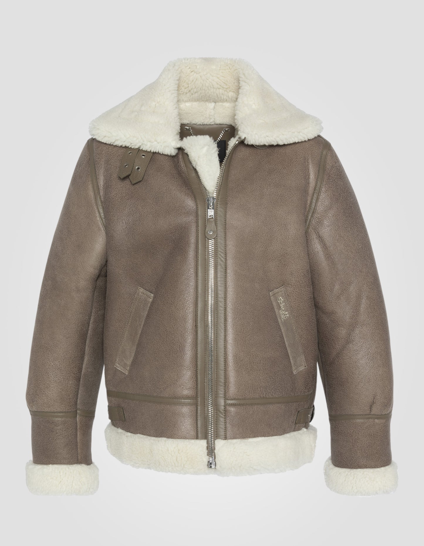 Blouson bombardier B-3, cuir de mouton