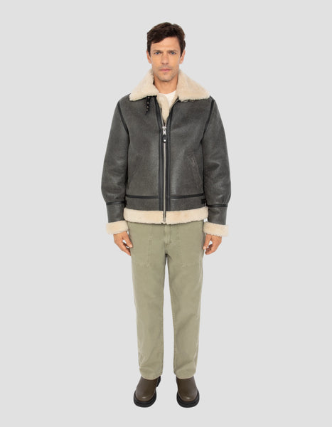 Schott スエード ボンバージャケット グレー lc1259__vintage-