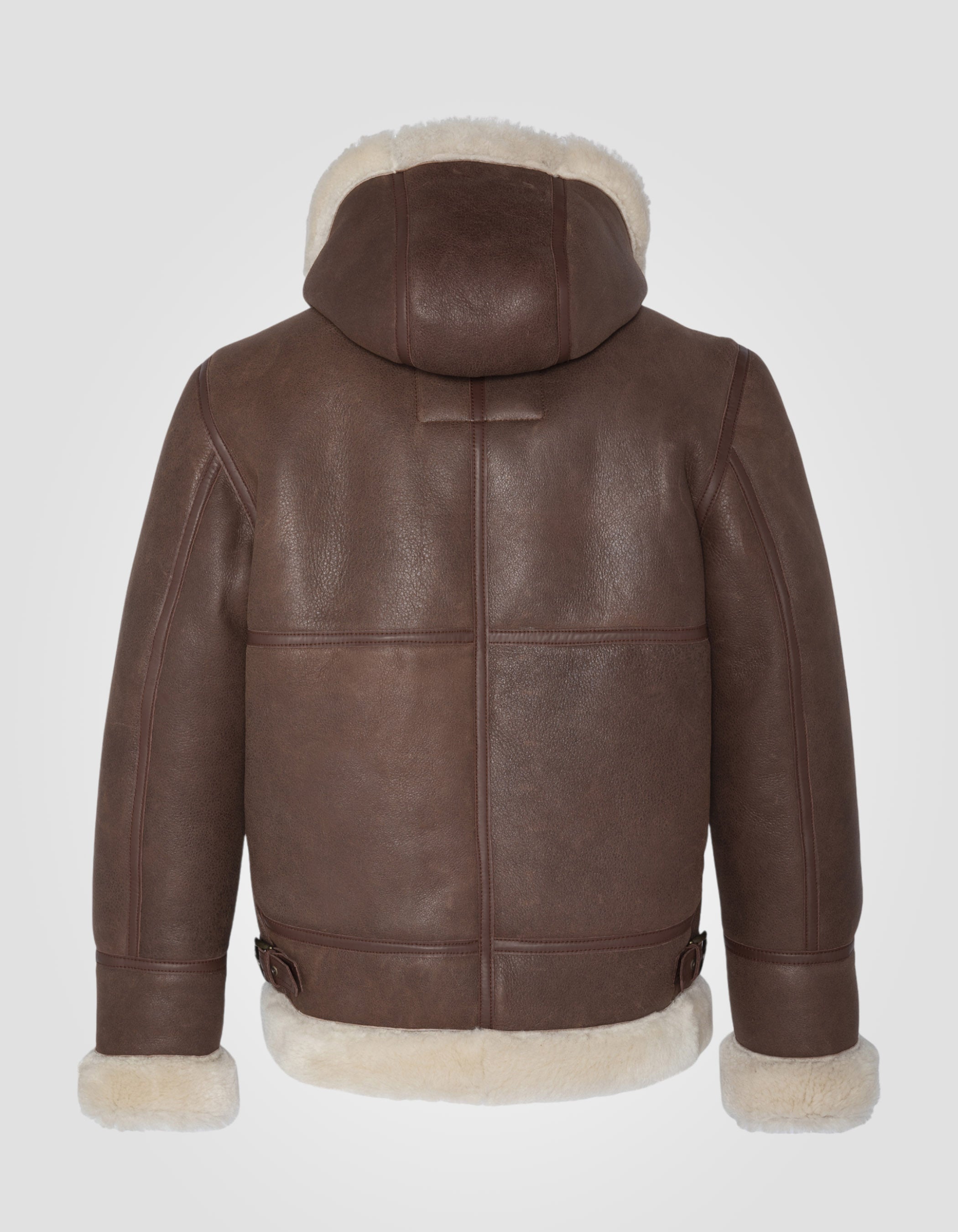 Bombardier B-3 mit Kapuze-Cognac-Jacke, Schafleder-2