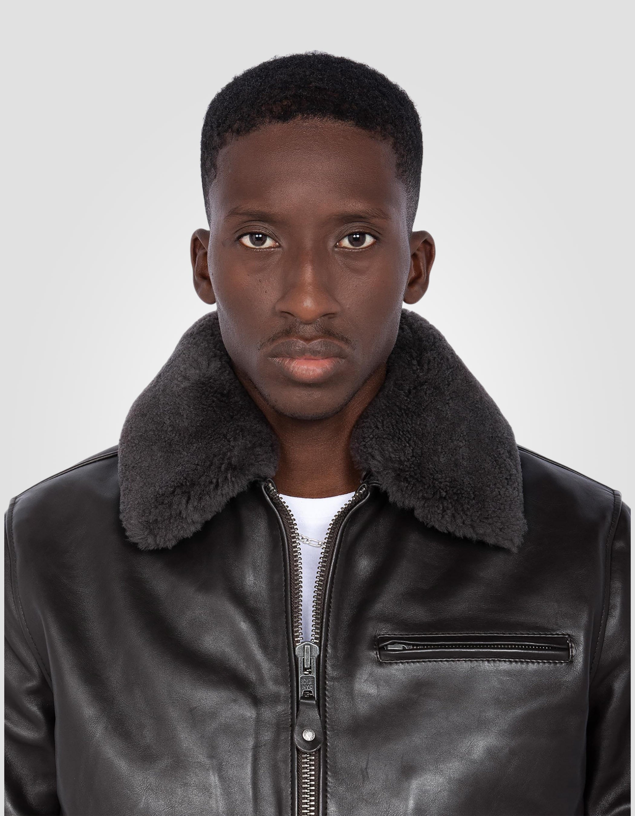 Schott Lc1380 Blouson Schott Pilote Dark Brown Pilot Jacket