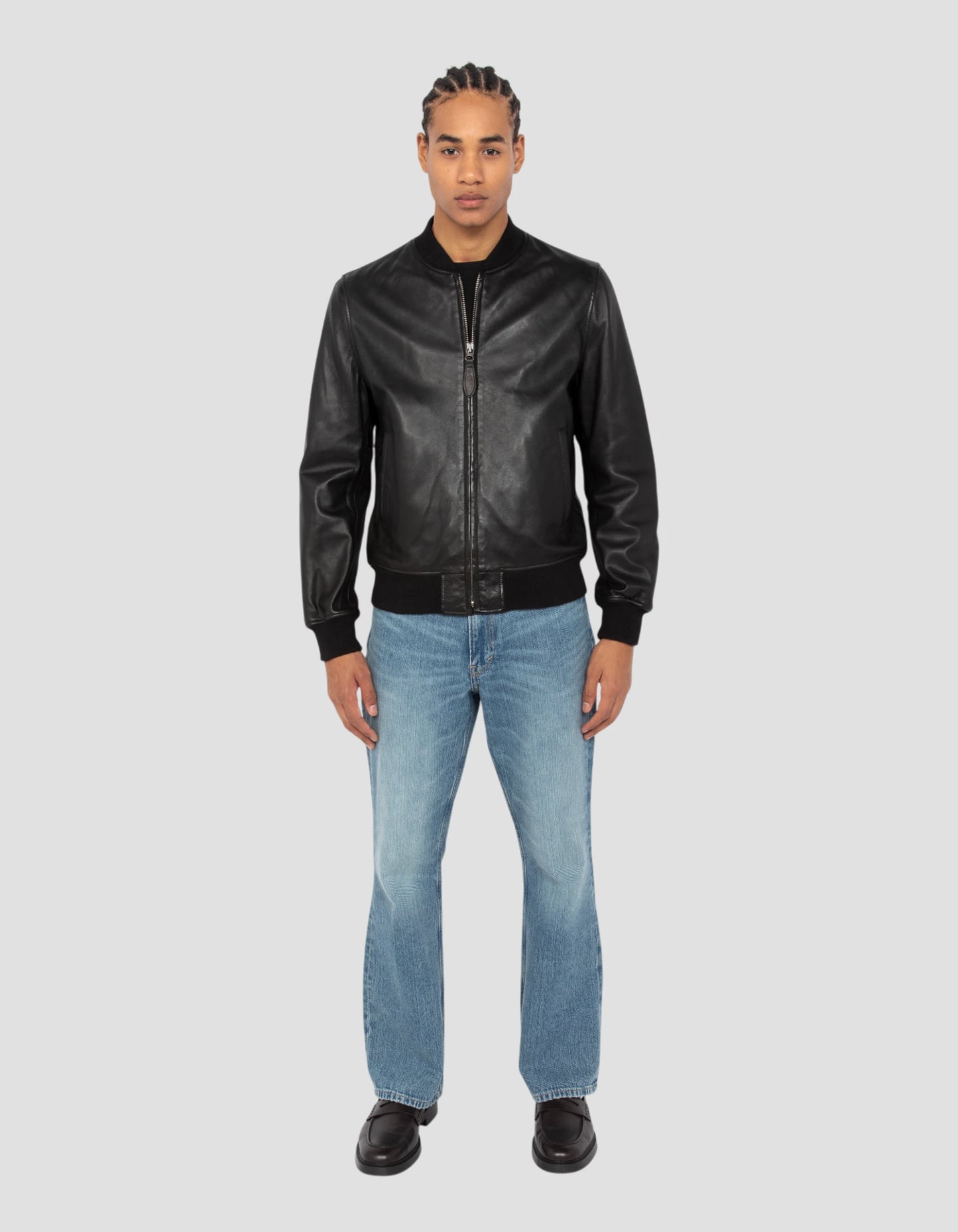 【新品】BOTT　Stitched Leather Jacket Lサイズ BOTT】Stitched Leather Jacket ユニセックス 送関込