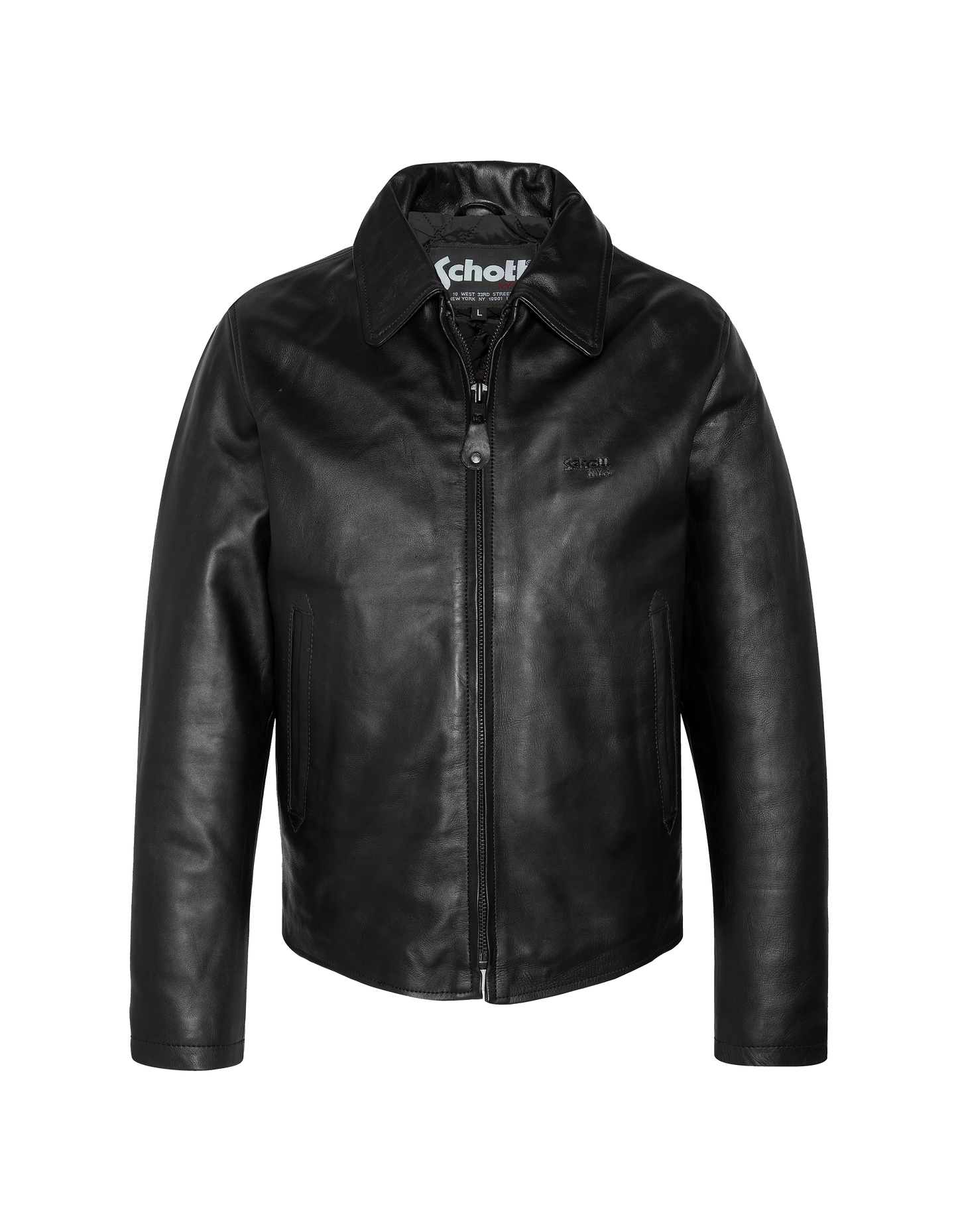 Giacca casual nera, cuoio in pelle di mucca