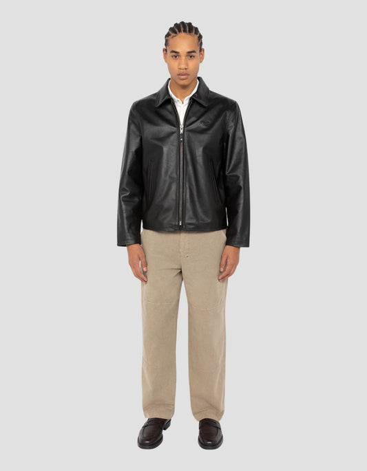 Black casual jacket, lamb leather - lcmayfair | Schott NYC®