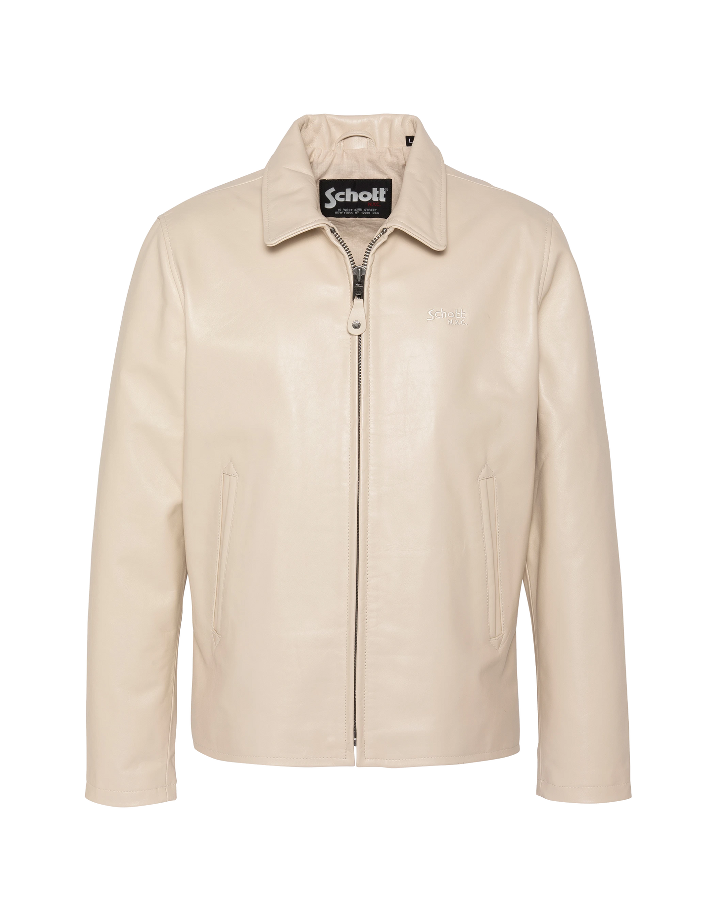 Off-white casual jacket, cowhide leather