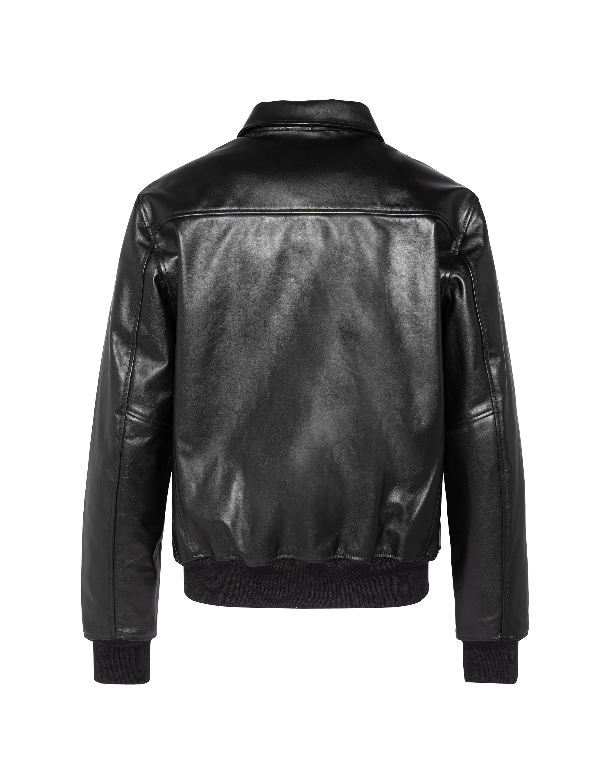 Black casual jacket, cowhide leather - 'LCW5100RIB5 | Schott NYC® Black casual jacket, cowhide leather - 'LCW5100RIB5 | Schott NYC®