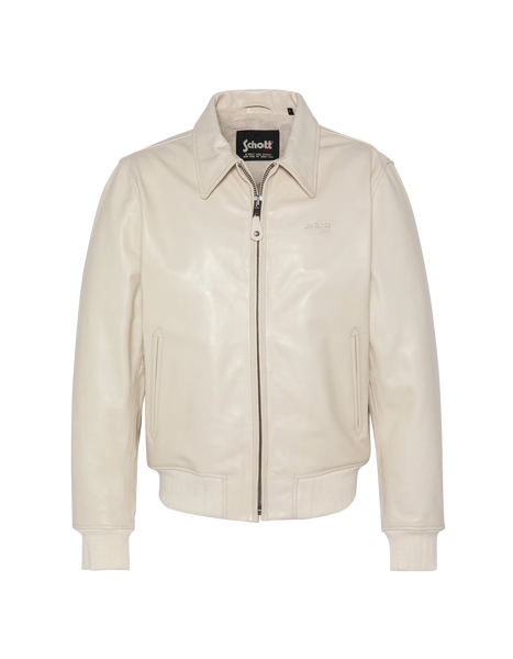 ジャケット・アウター 00s archive white leather jacket lc5100rib2__off-