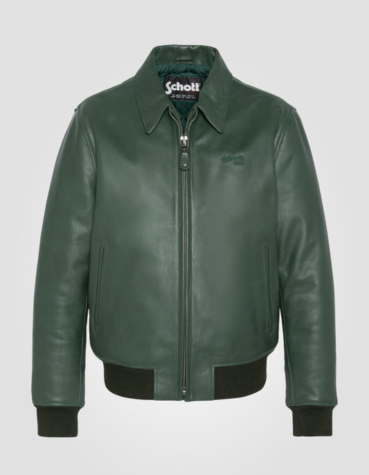Blouson casual, cuir de vachette
