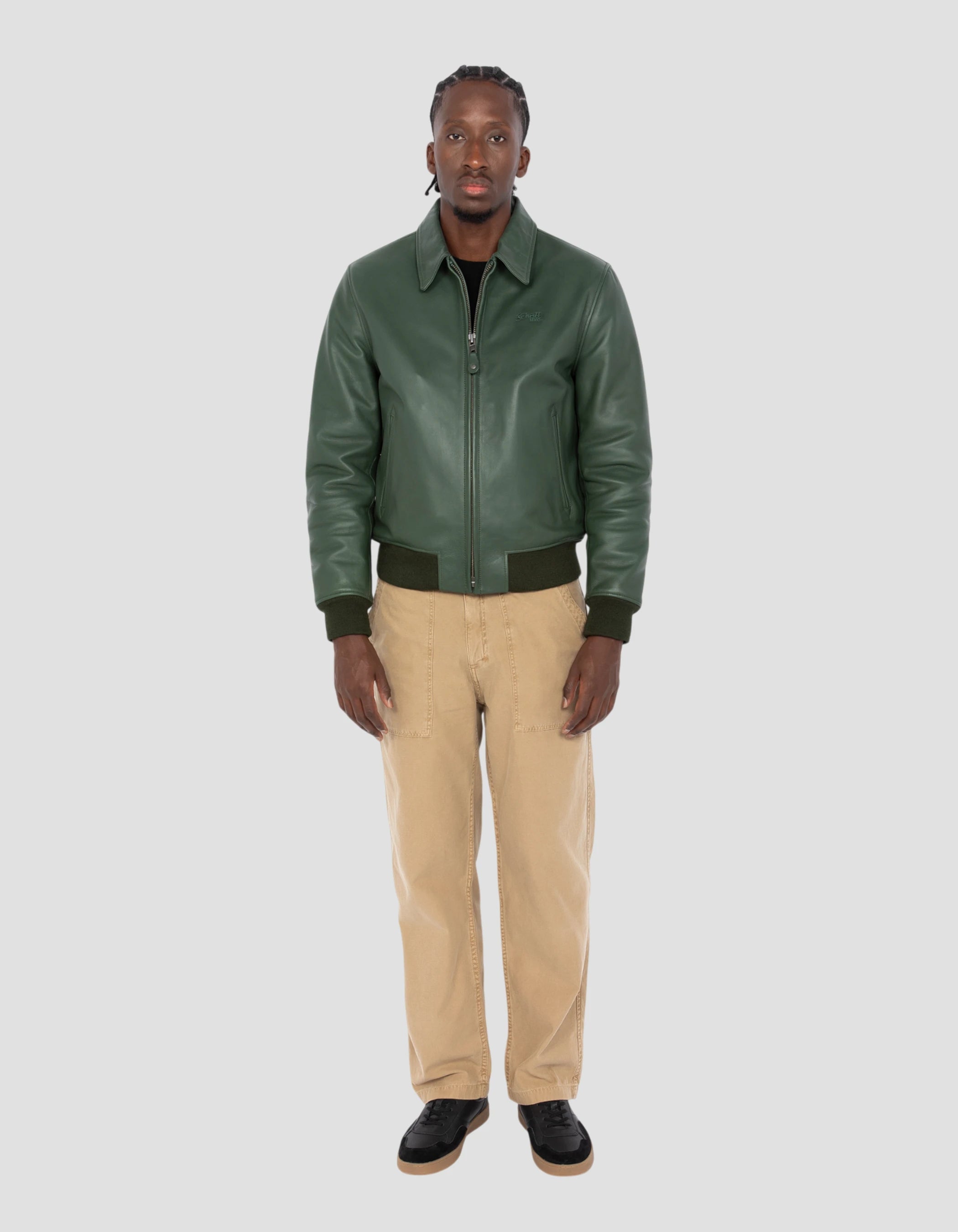 Barca casual casual casual, cuoio in pelle di mucca-1