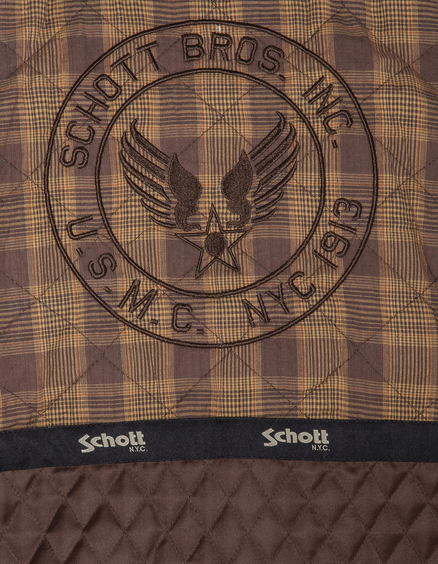 Type A-2 vintage brown pilot jacket, cowhide leather