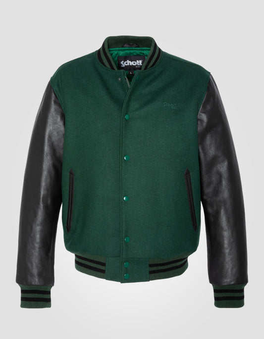 Giacca per orsacchiotto verde e nero, in pelle di mucca, di grandi dimensioni