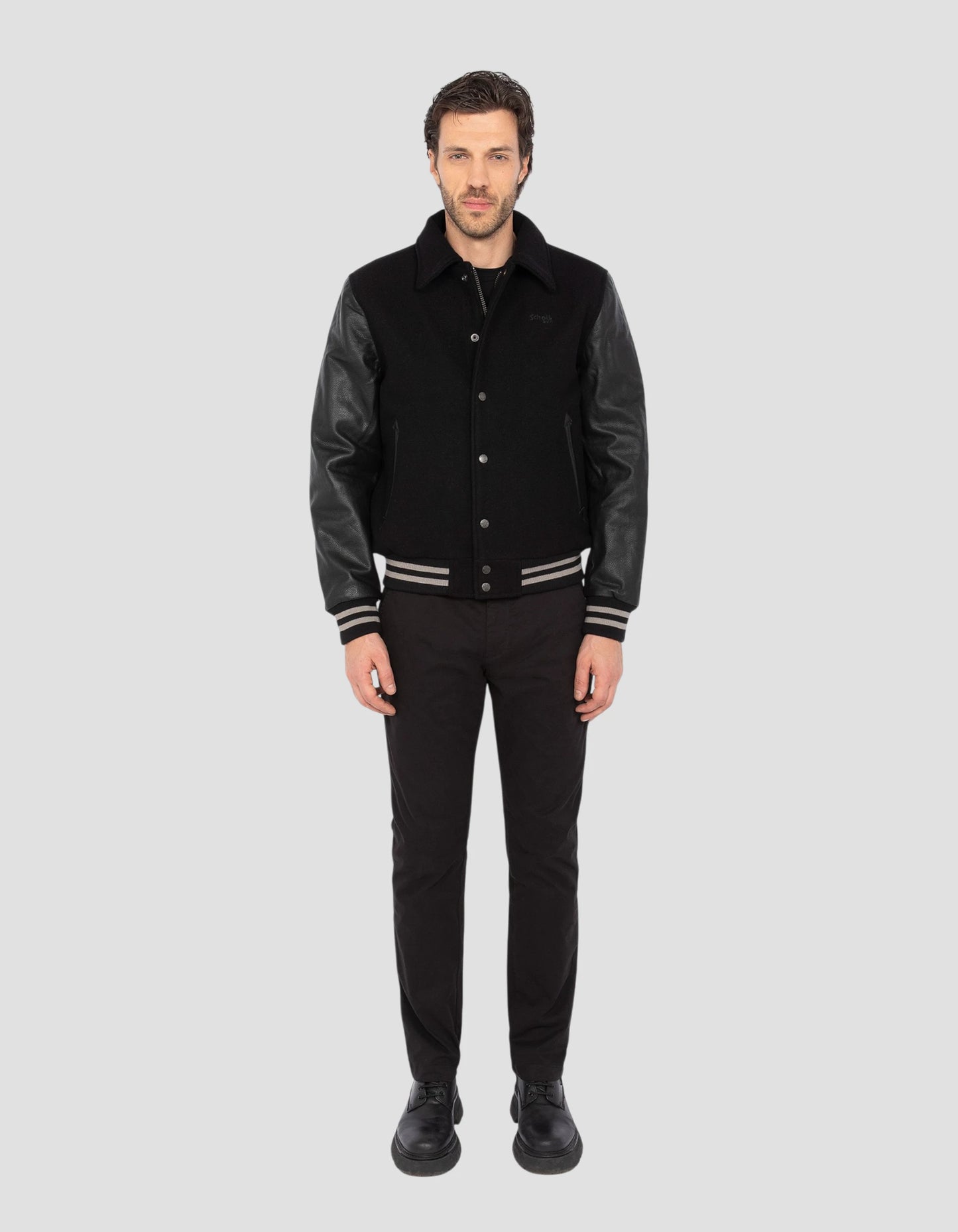 Giacca per orsacchiotto nero per orsacchiotto nero, cuoio in pelle di mucca