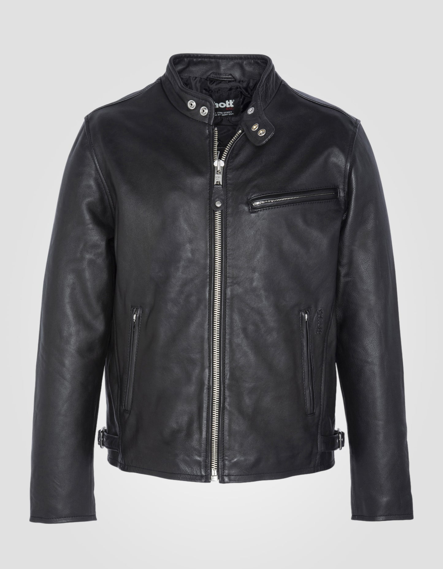 KYMAXX Giacca Nera Da Moticlista Per Uomo In Similpelle Giubotto Die Pelle Sintetica Nero In - Foto 9