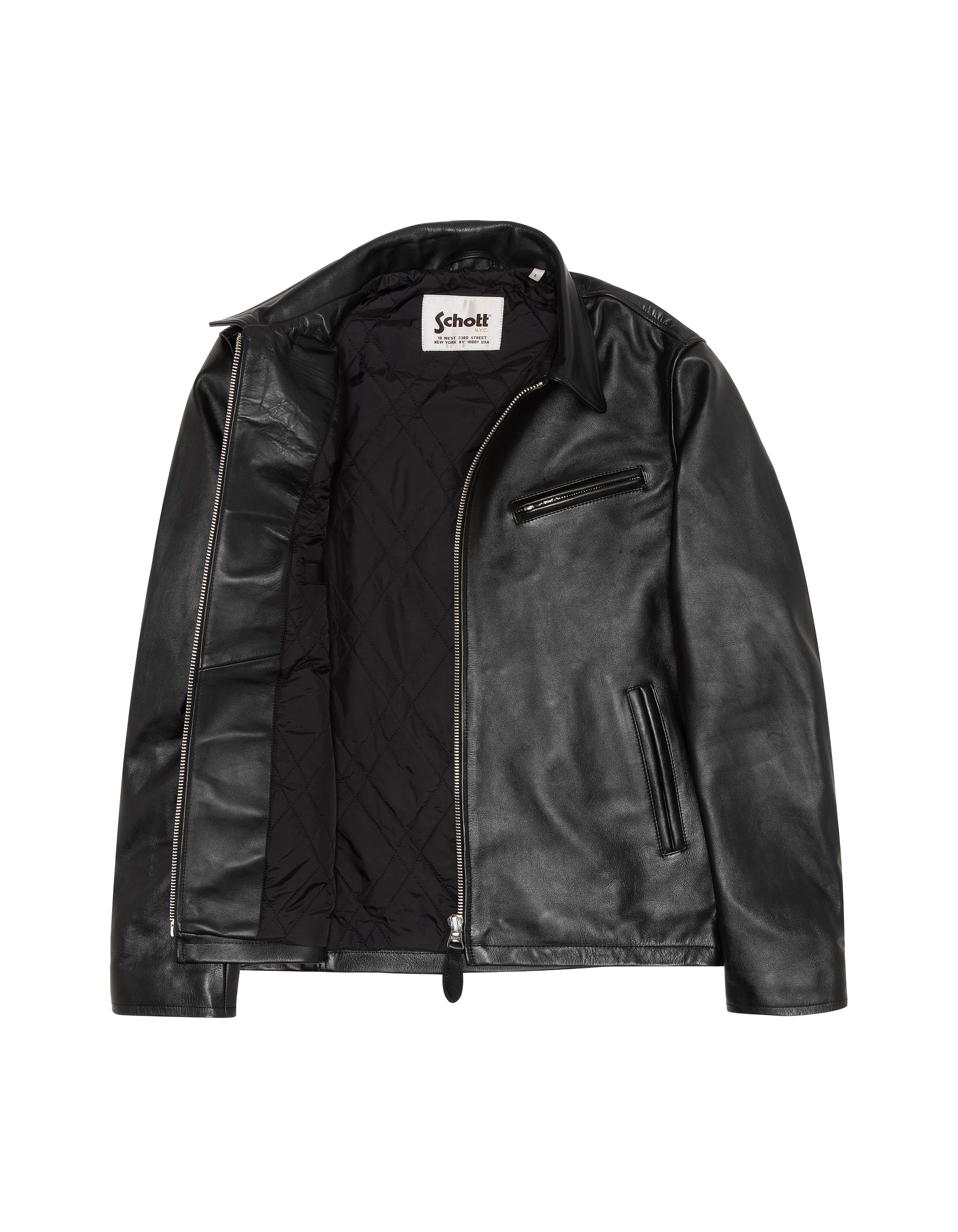 Black highway jacket, cowhide leather-7