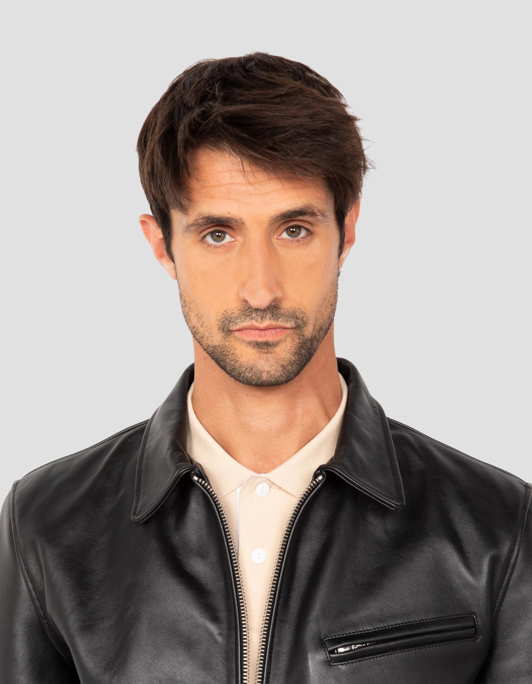 Black highway jacket, cowhide leather-5