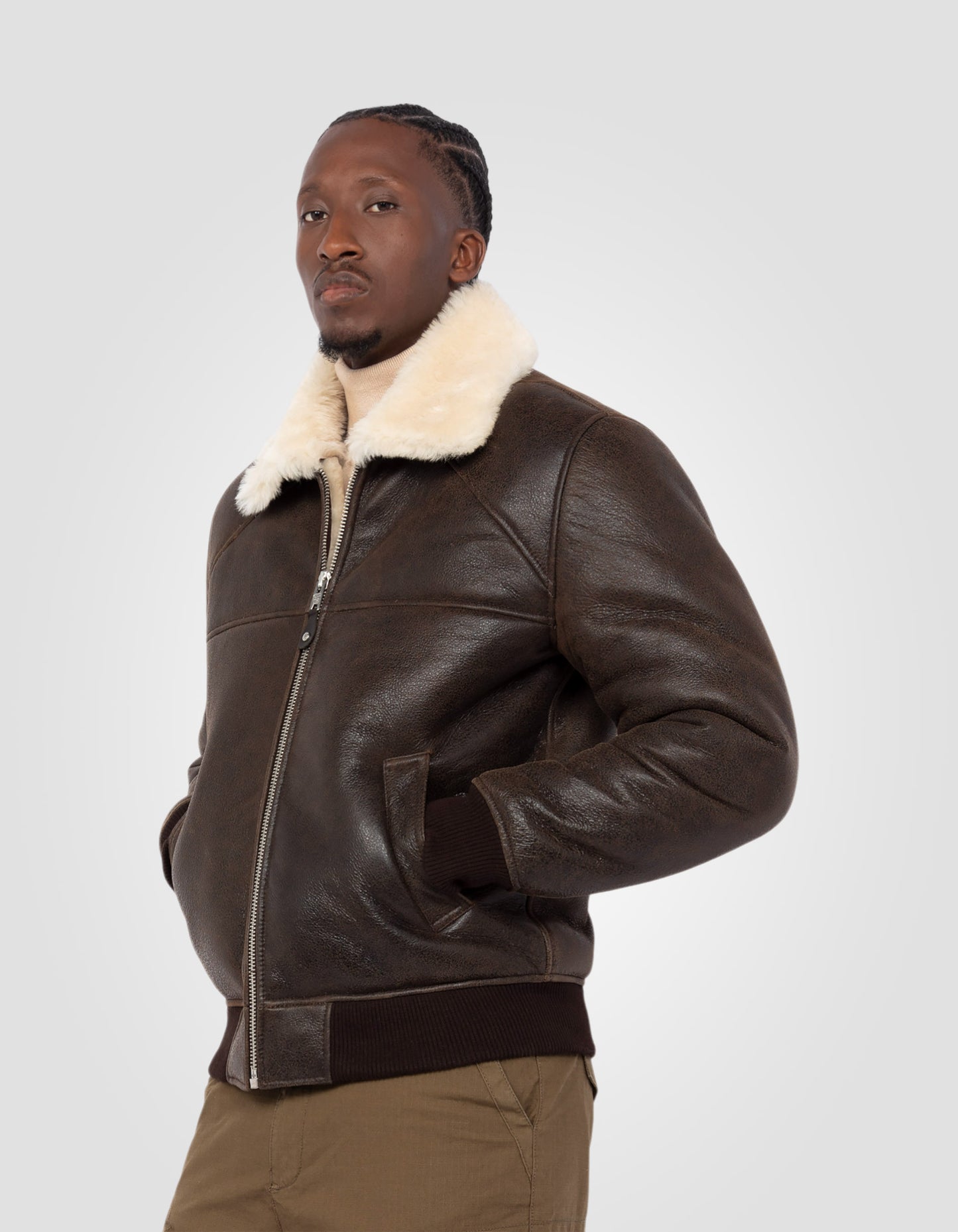 Charro U.S.A.A.T. - EQUIPMENT Made In Usa Giacca In Pelle Modello Avia – Vintage Clothing - Foto 13