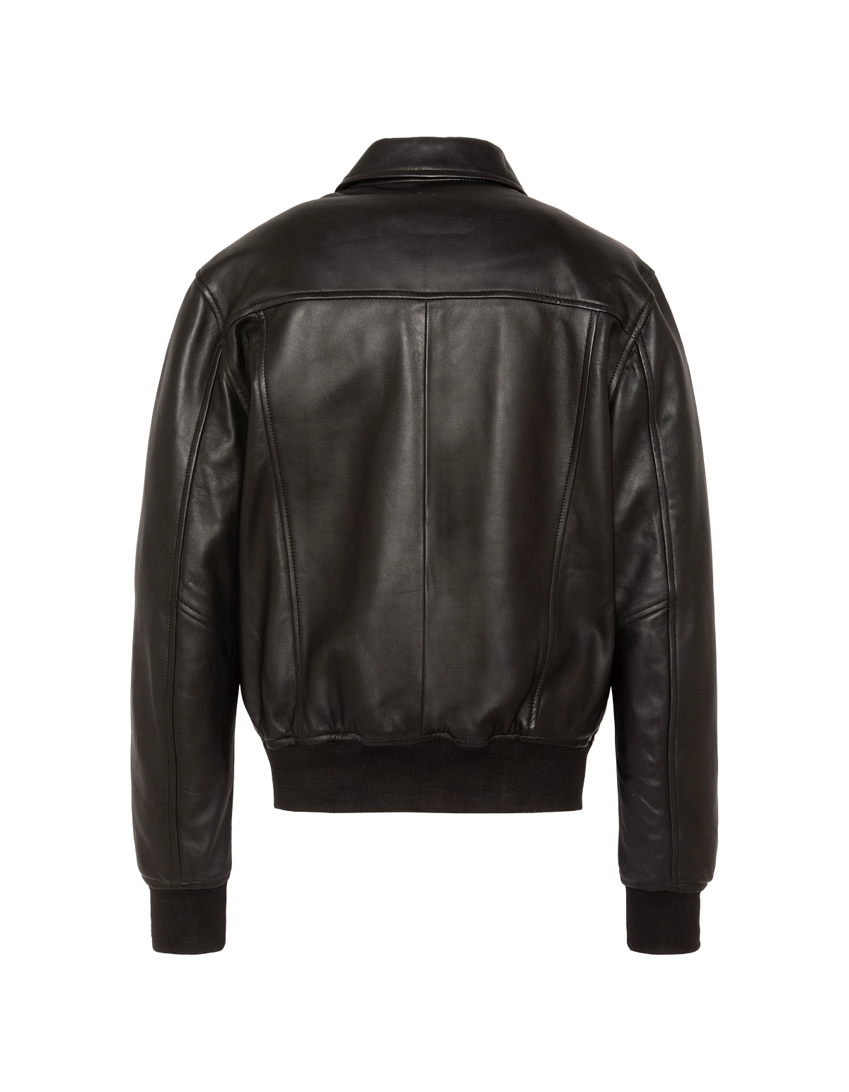 Blouson worker noir, cuir d'agneau-6