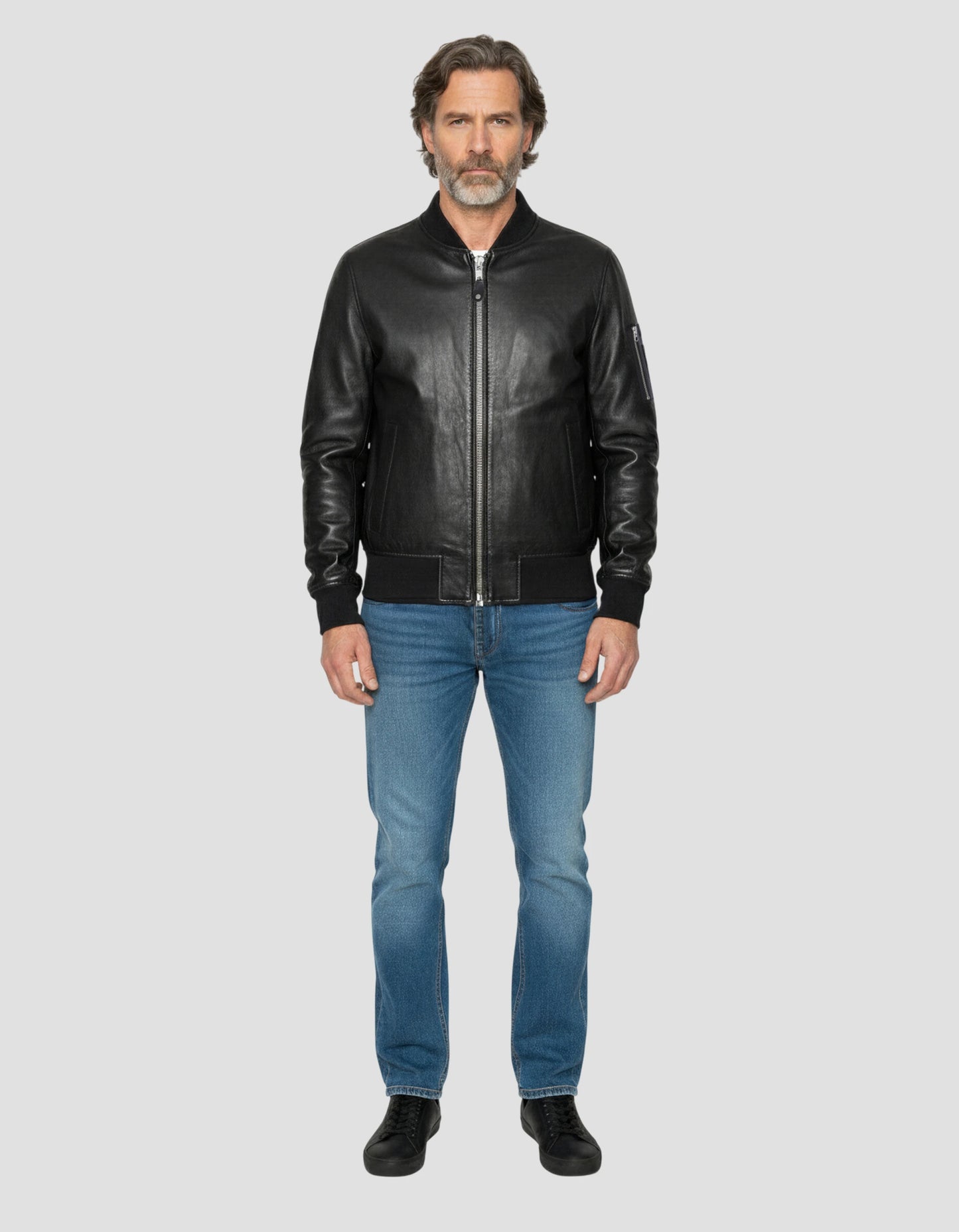 Bomber Ma -1 black, Lamb leather - Lcbomb | Schott NYC® Bomber Ma -1 black, Lamb leather - Lcbomb | Schott NYC®